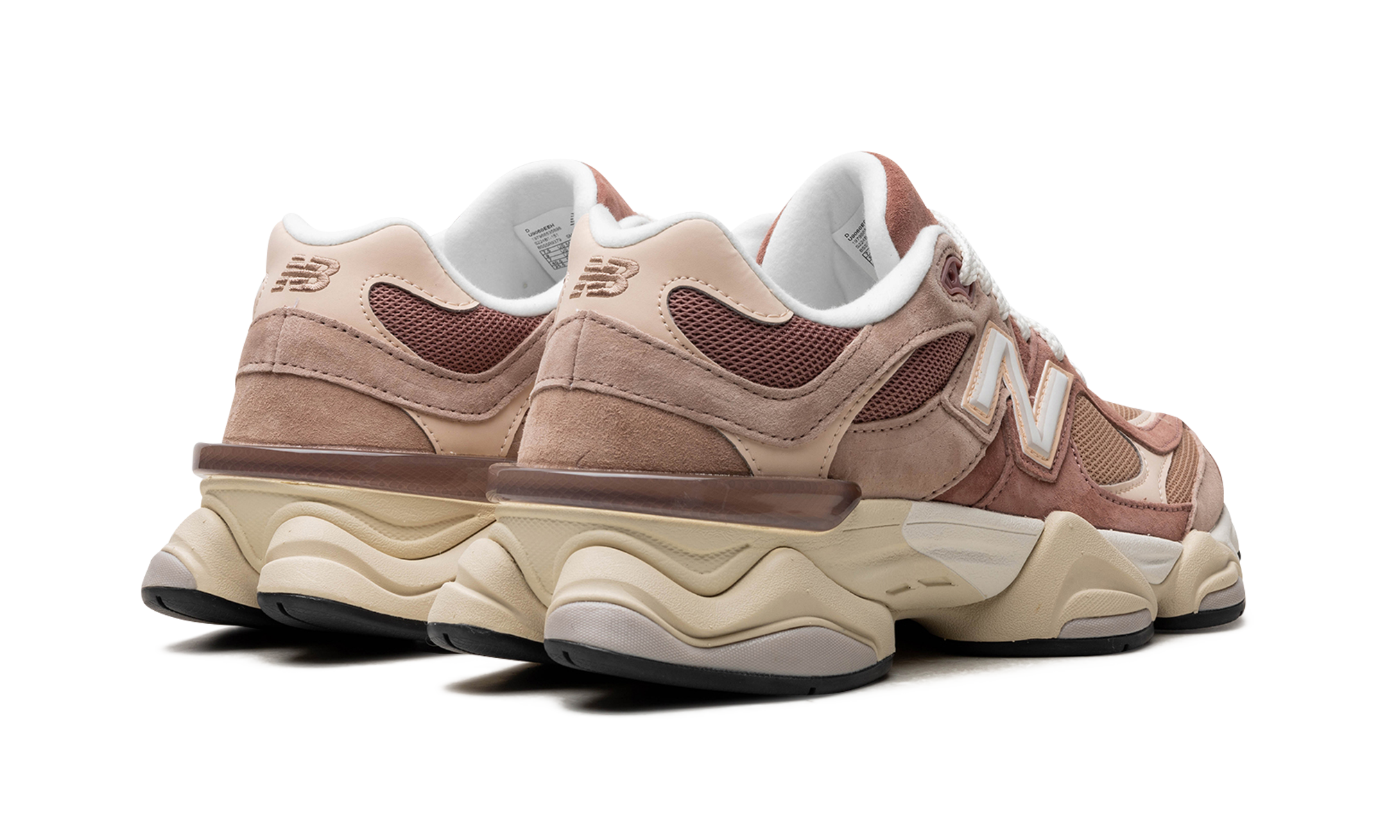 new balance 9060 sparrow flat taupe+U9060EEH+diagnol right behind view