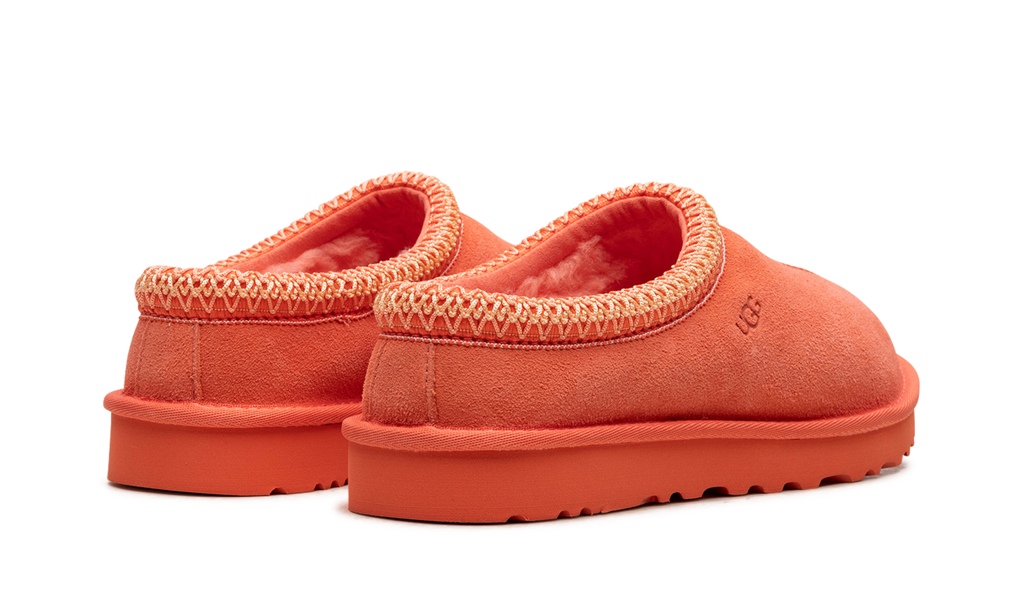 ugg tazz slipper vibrant coral women s+5955-VCRL+diagnol right behind view