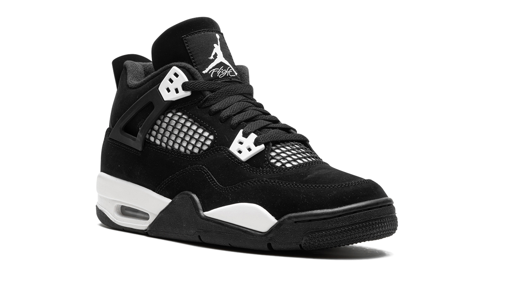 jordan 4 retro white thunder gs+FQ8213-001+diagnol right view