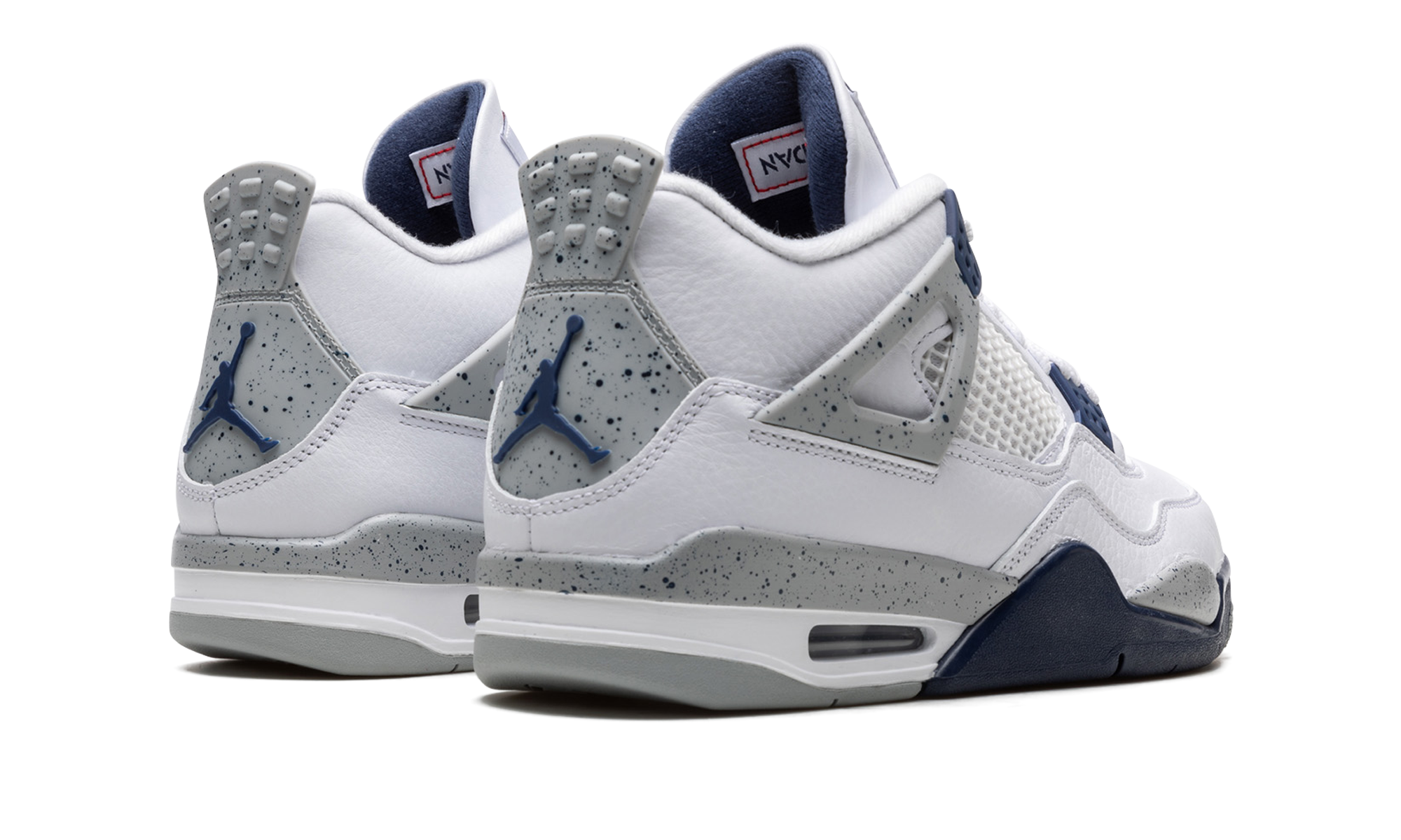 jordan 4 retro midnight navy+DH6927-140+diagnol right behind view