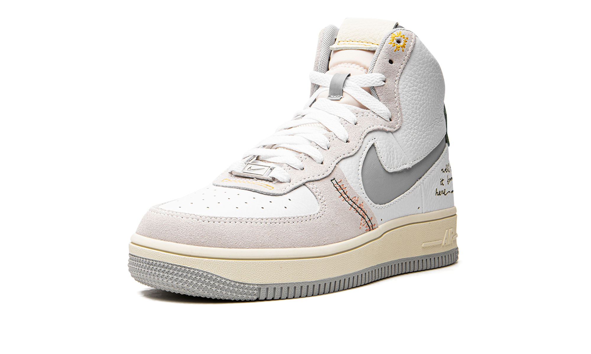nike air force 1 high sculpt we ll take it from here women s+DV2187-100+left diagnol single view