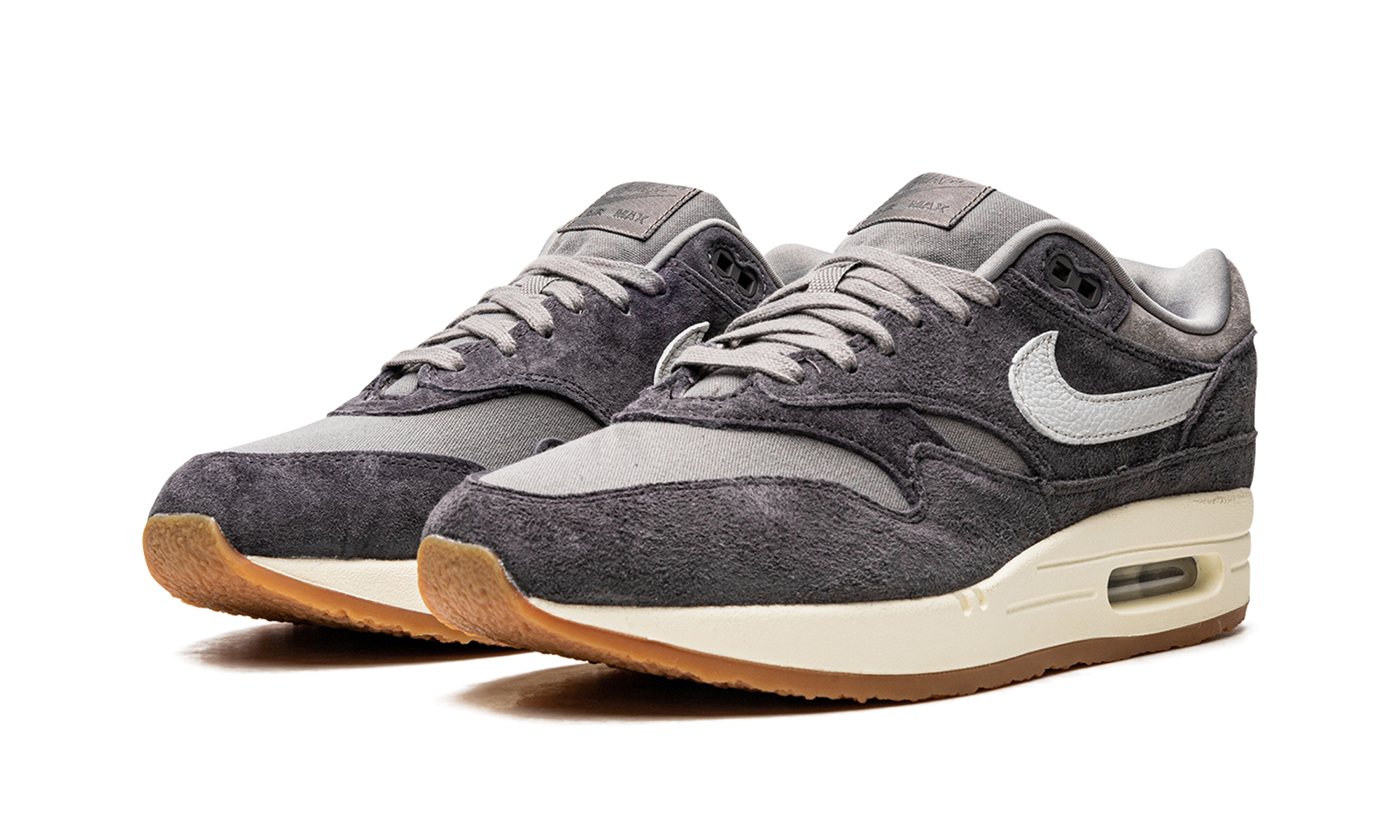 nike air max 1 crepe soft grey+FD5088-001+diagnol left view