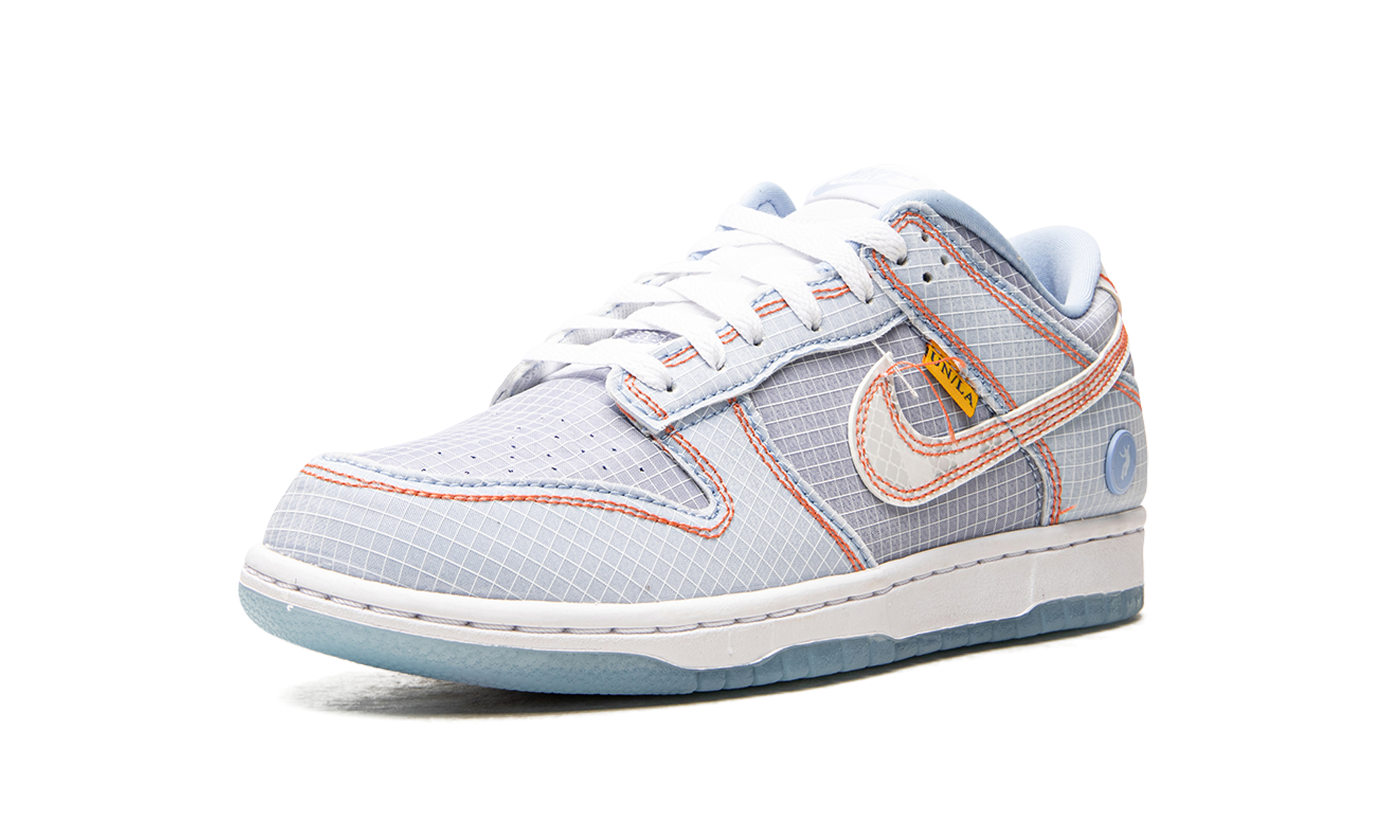 nike dunk low union passport pack argon+DJ9649-400+left diagnol single view