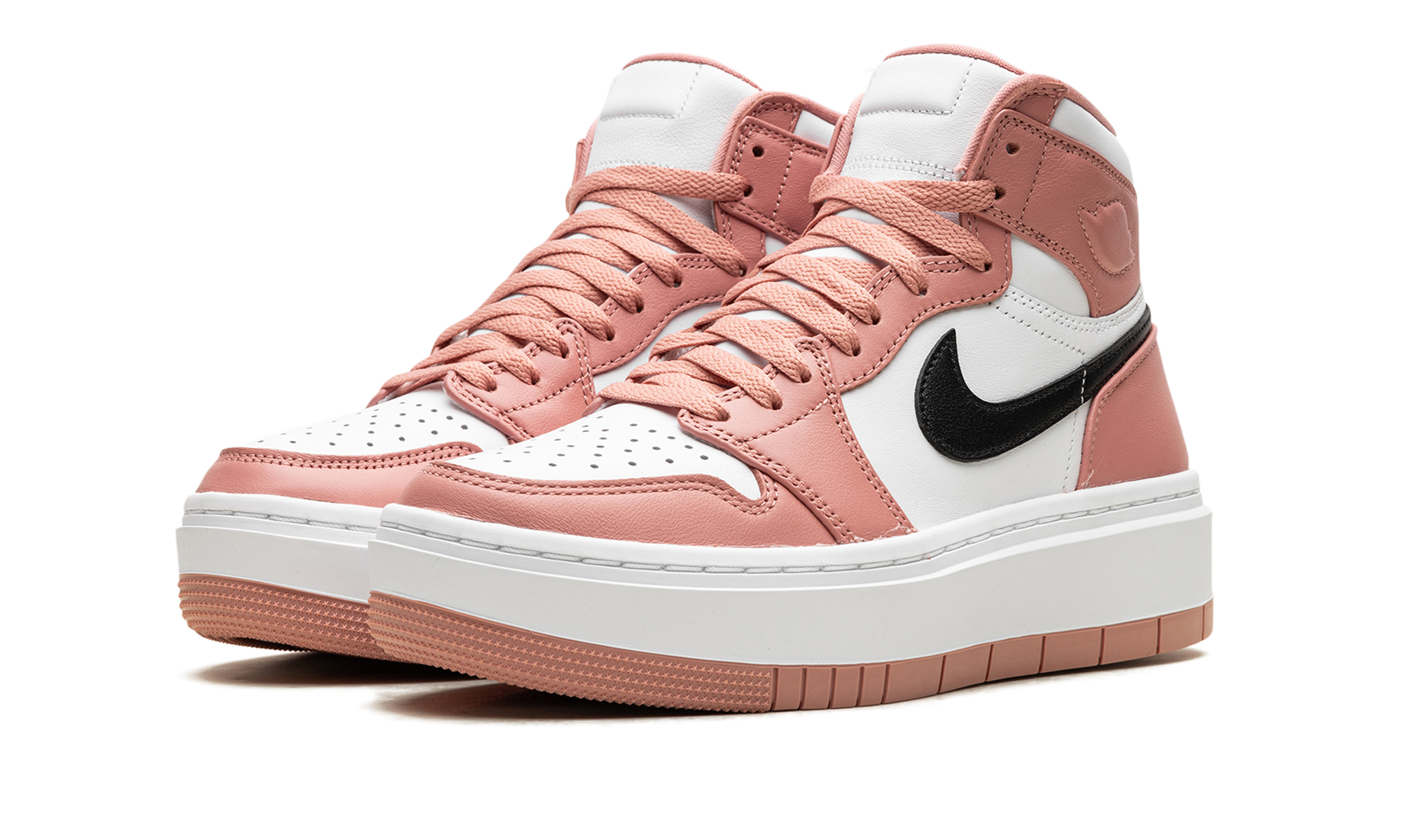 jordan 1 elevate high red stardust women s+DN3253-601+diagnol left view