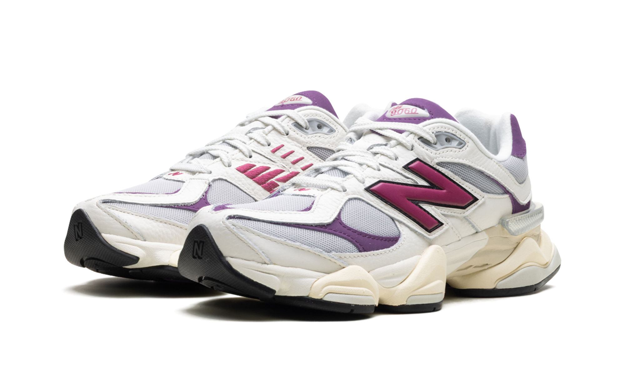 new balance 9060 magenta+U9060ESC+diagnol left view