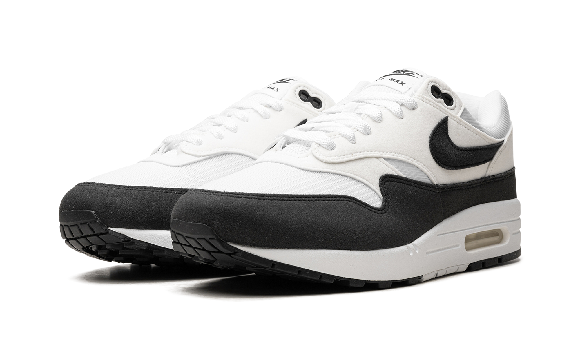 nike air max 1 white black neutral grey women s+DZ2628-102+diagnol left view