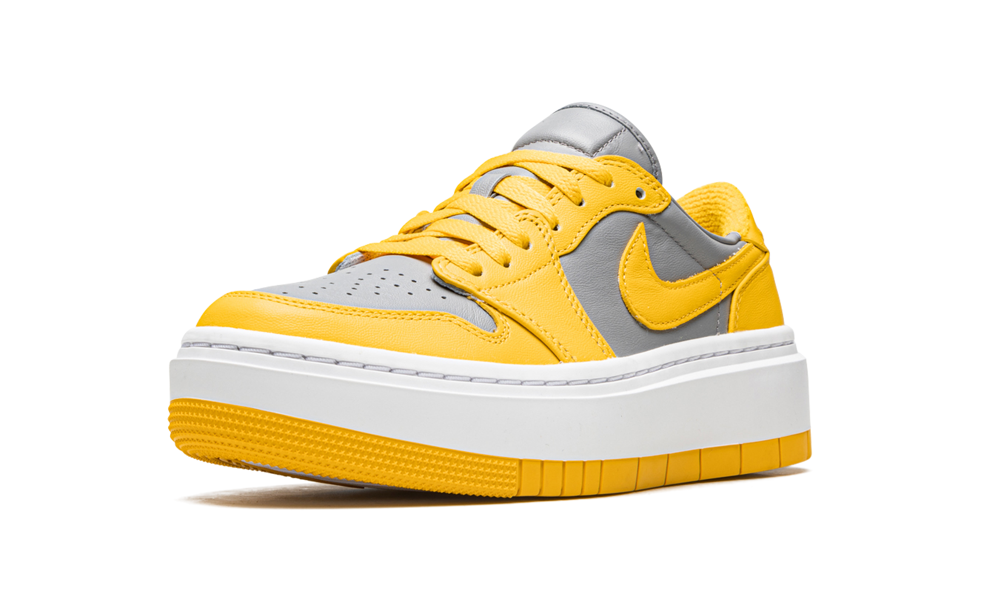 jordan 1 elevate low varsity maize cement women s+DH7004-017+left diagnol single view