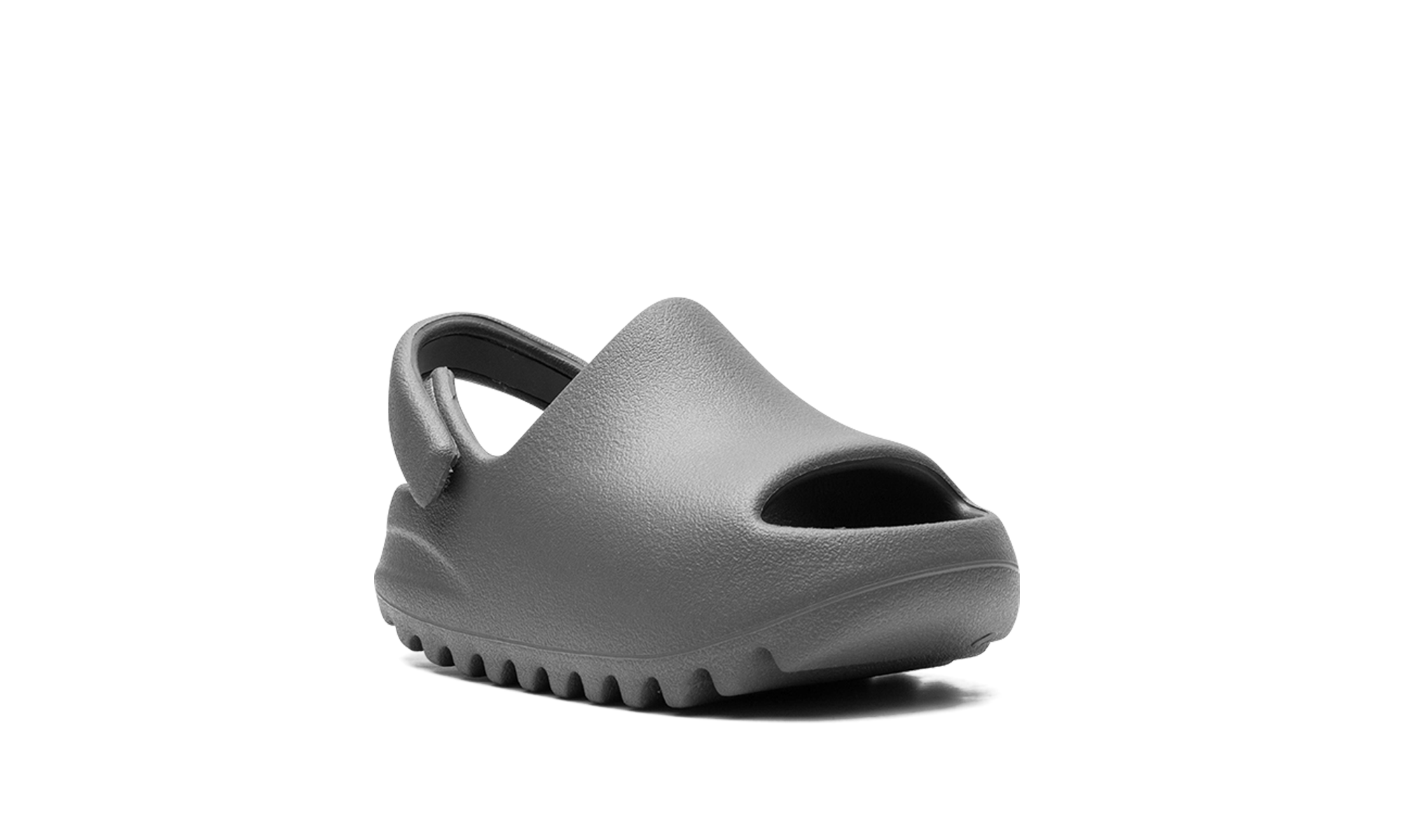 adidas yeezy slide slate grey infants+ID2355+diagnol right view