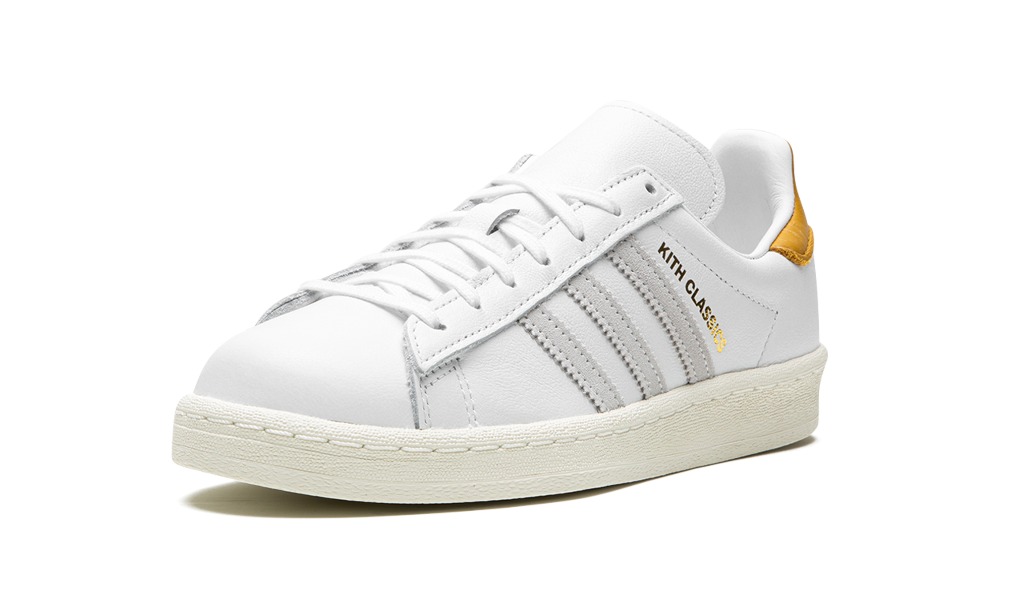 adidas campus 80s kith classics white mango+IE4805+left diagnol single view