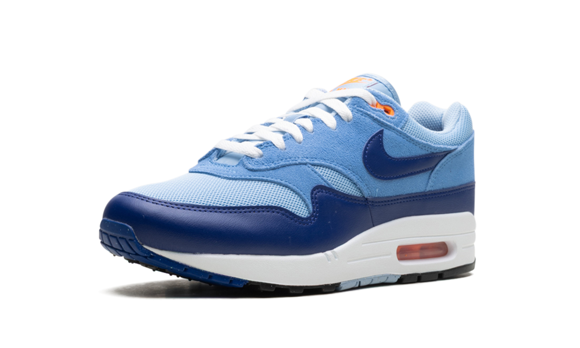 nike air max 1 essential psychic blue+FZ5808-400+left diagnol single view