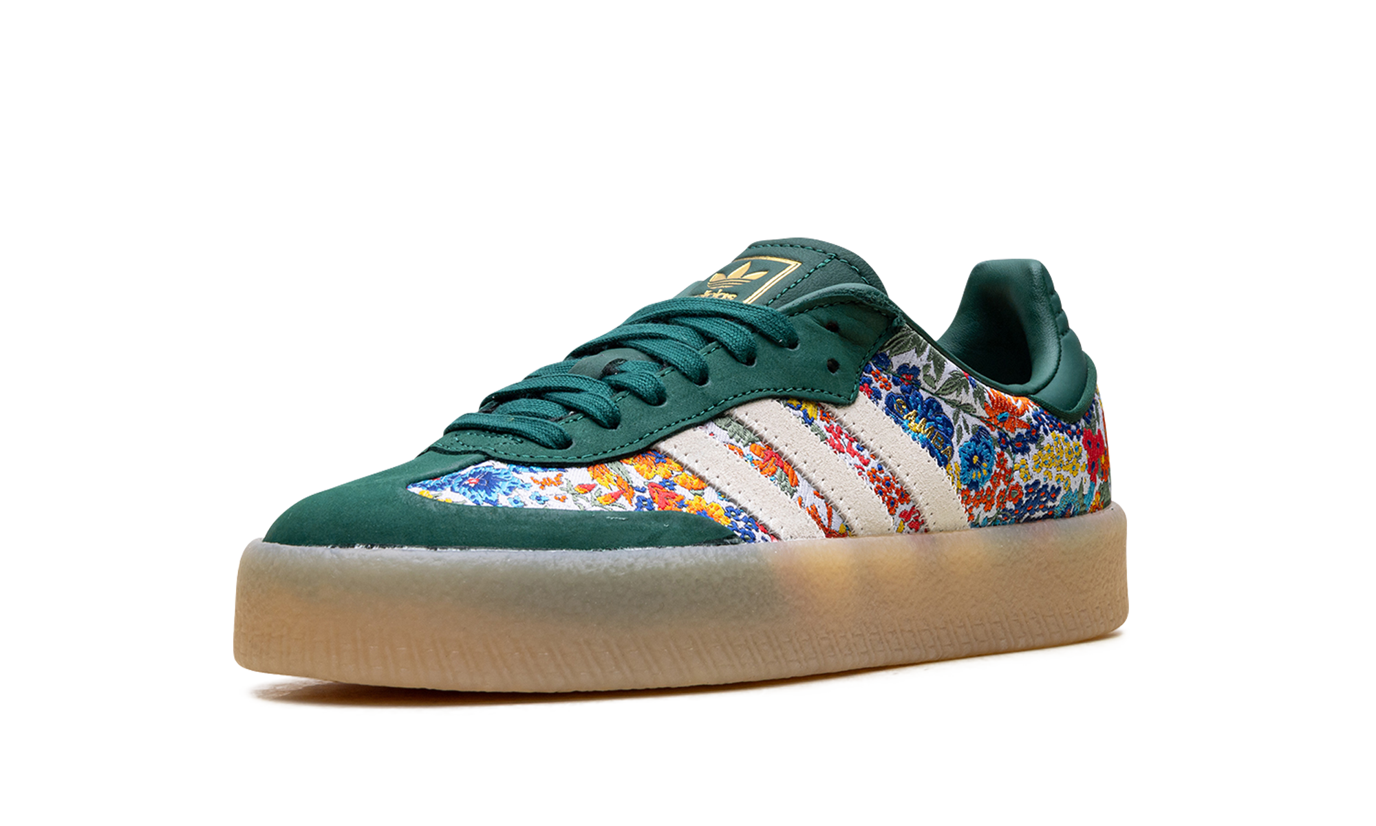 adidas sambae liberty london collegiate green women s+JH7289+left diagnol single view