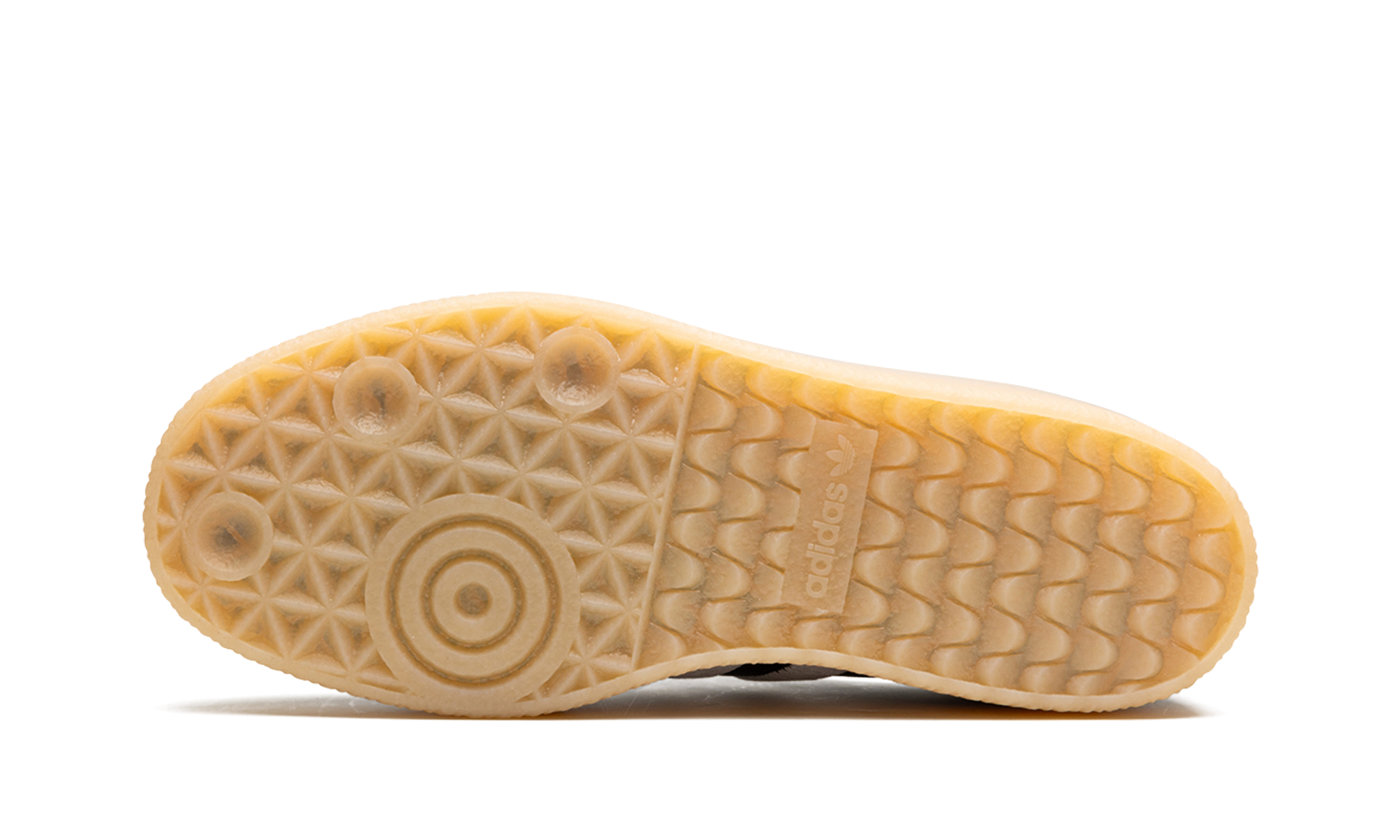 adidas sambae black white gum women s+ID0436+bottom view