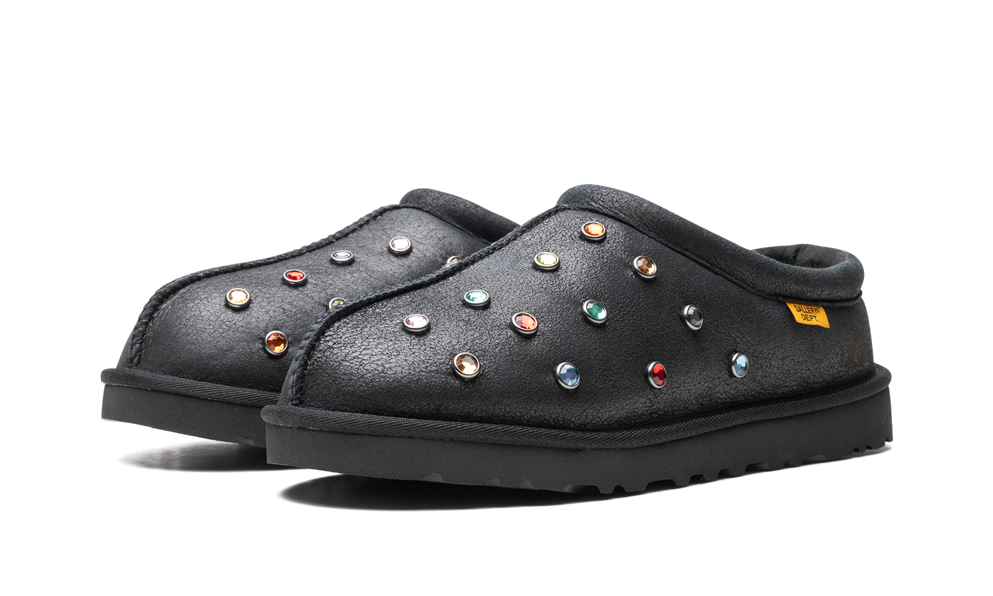 ugg tasman slipper gallery dept black+1166950-BLK+diagnol left view