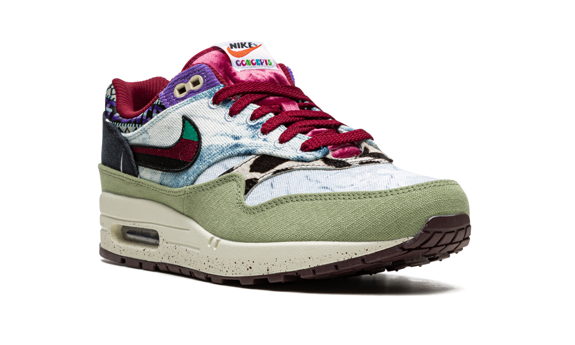 nike air max 1 sp concepts mellow+DN1803-300+diagnol right view