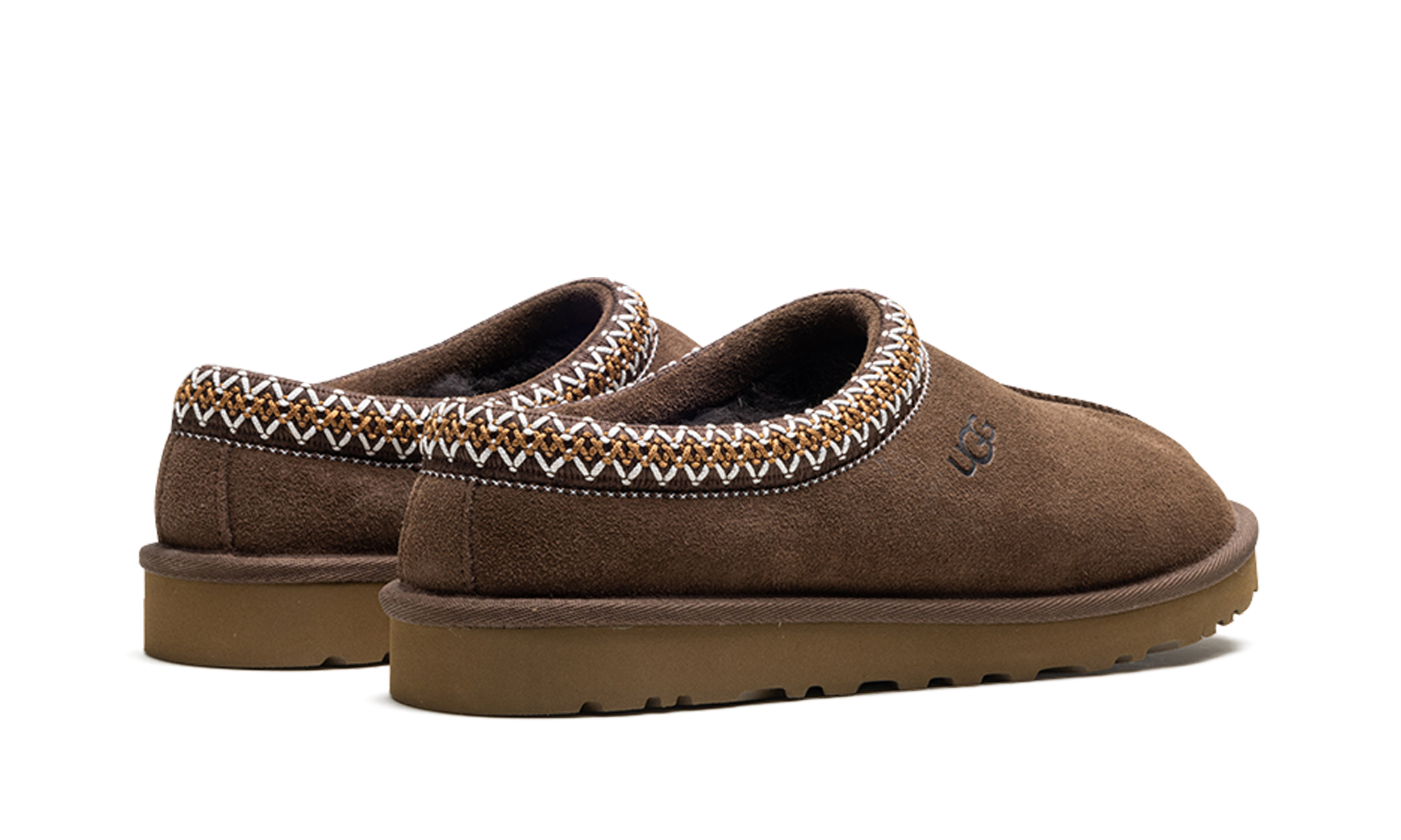 ugg tasman slipper chocolate+5950-CHO+diagnol right behind view