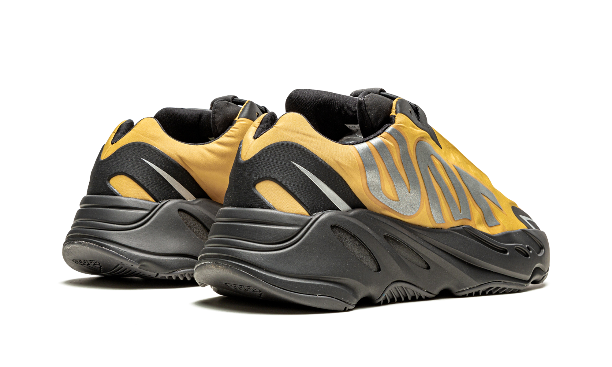 adidas yeezy boost 700 mnvn honey flux+GZ0717+diagnol right behind view