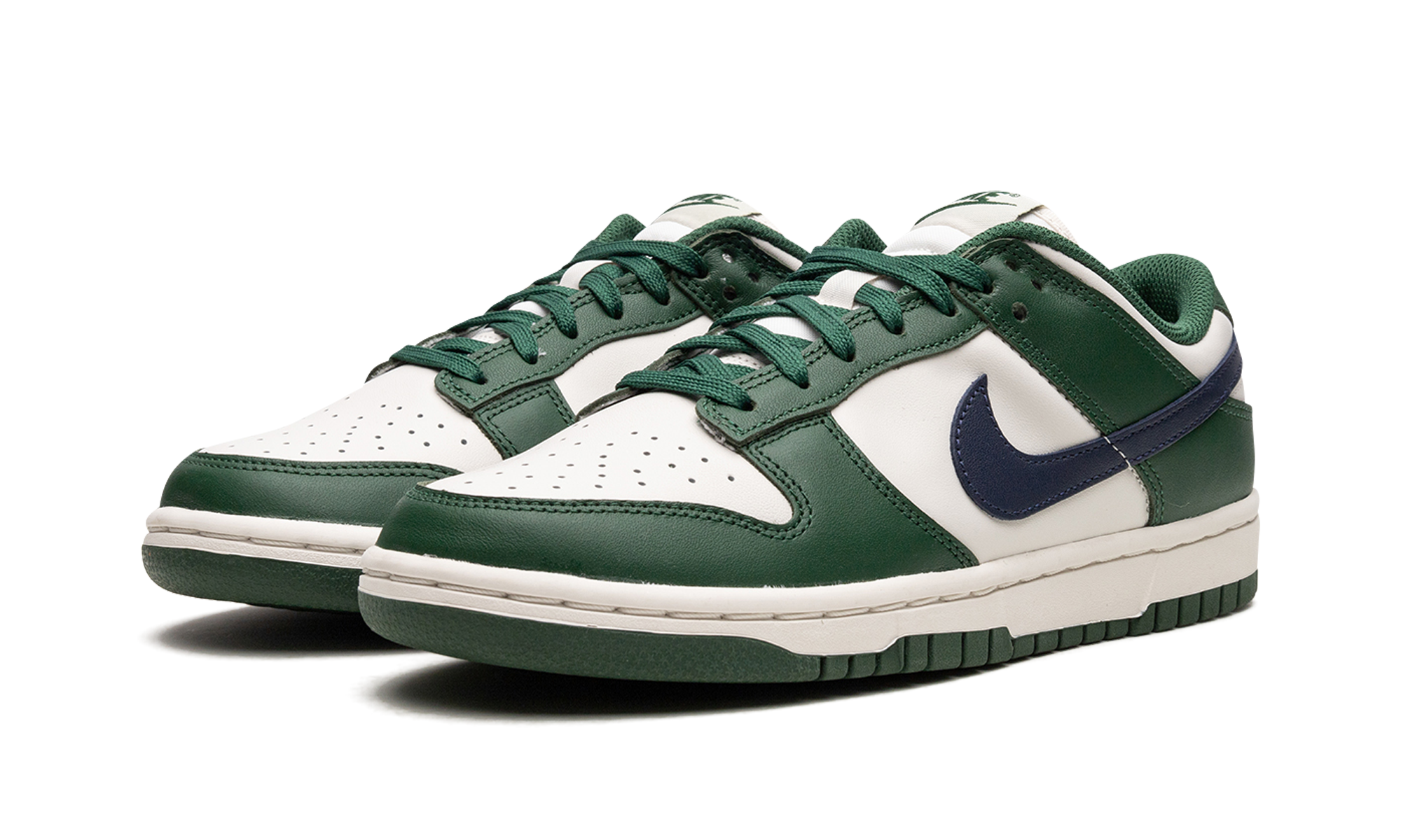 nike dunk low retro gorge green midnight navy women s+DD1503-300+diagnol left view