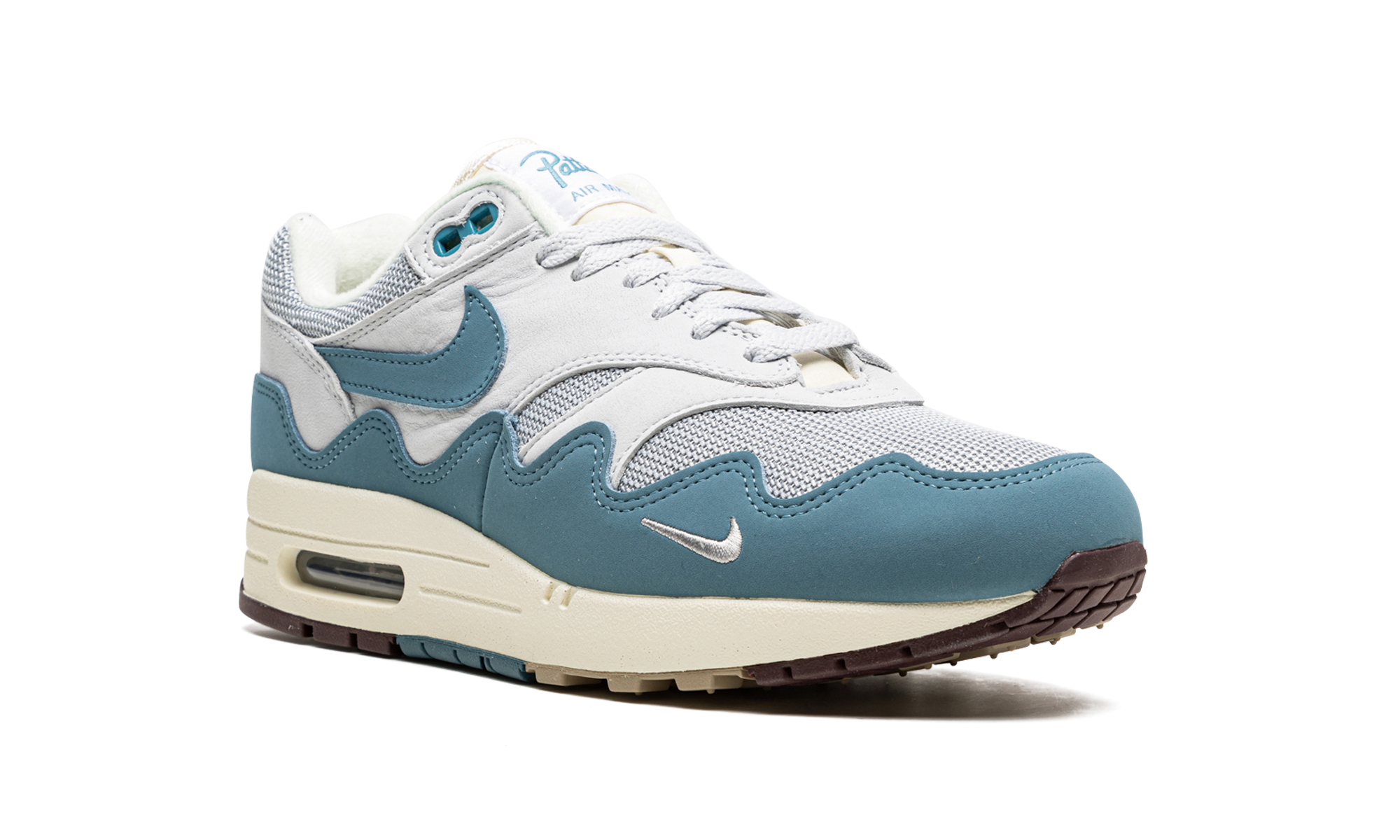 nike air max 1 patta waves noise aqua with bracelet+DH1348-004+diagnol right view