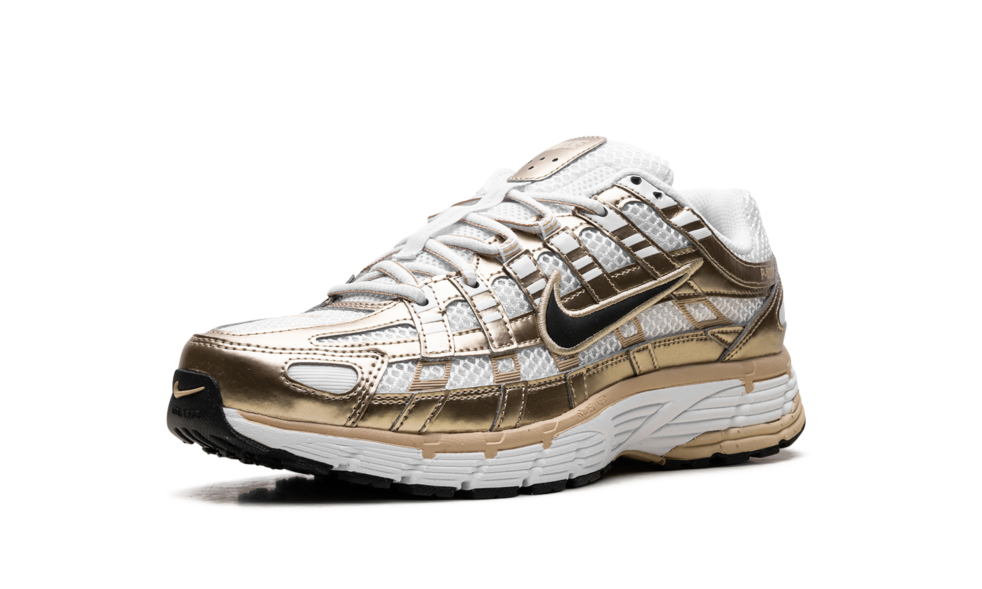 nike p 6000 gold women s+IF1787-100+left diagnol single view