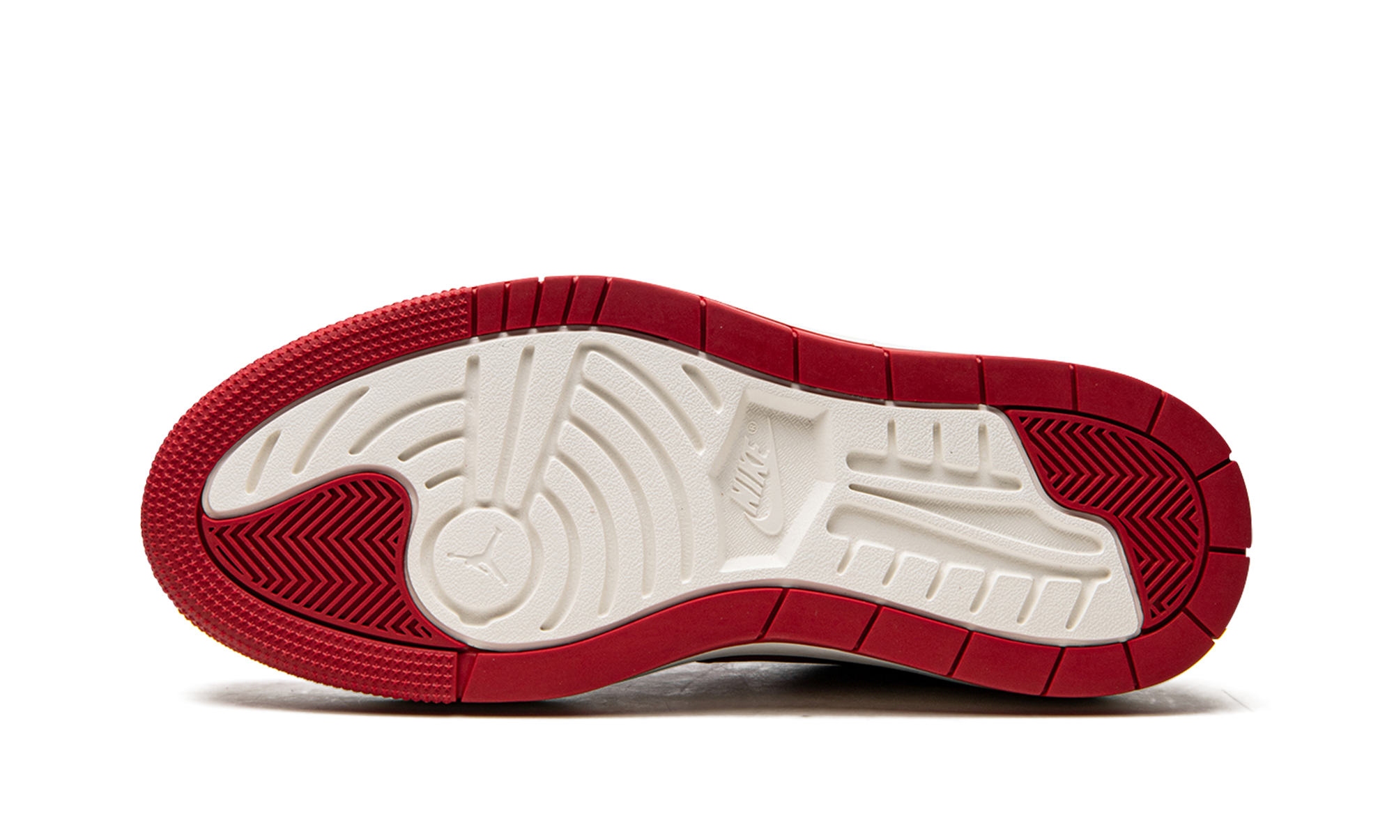 jordan 1 elevate low dark grey varsity red women s+DH7004-006+bottom view