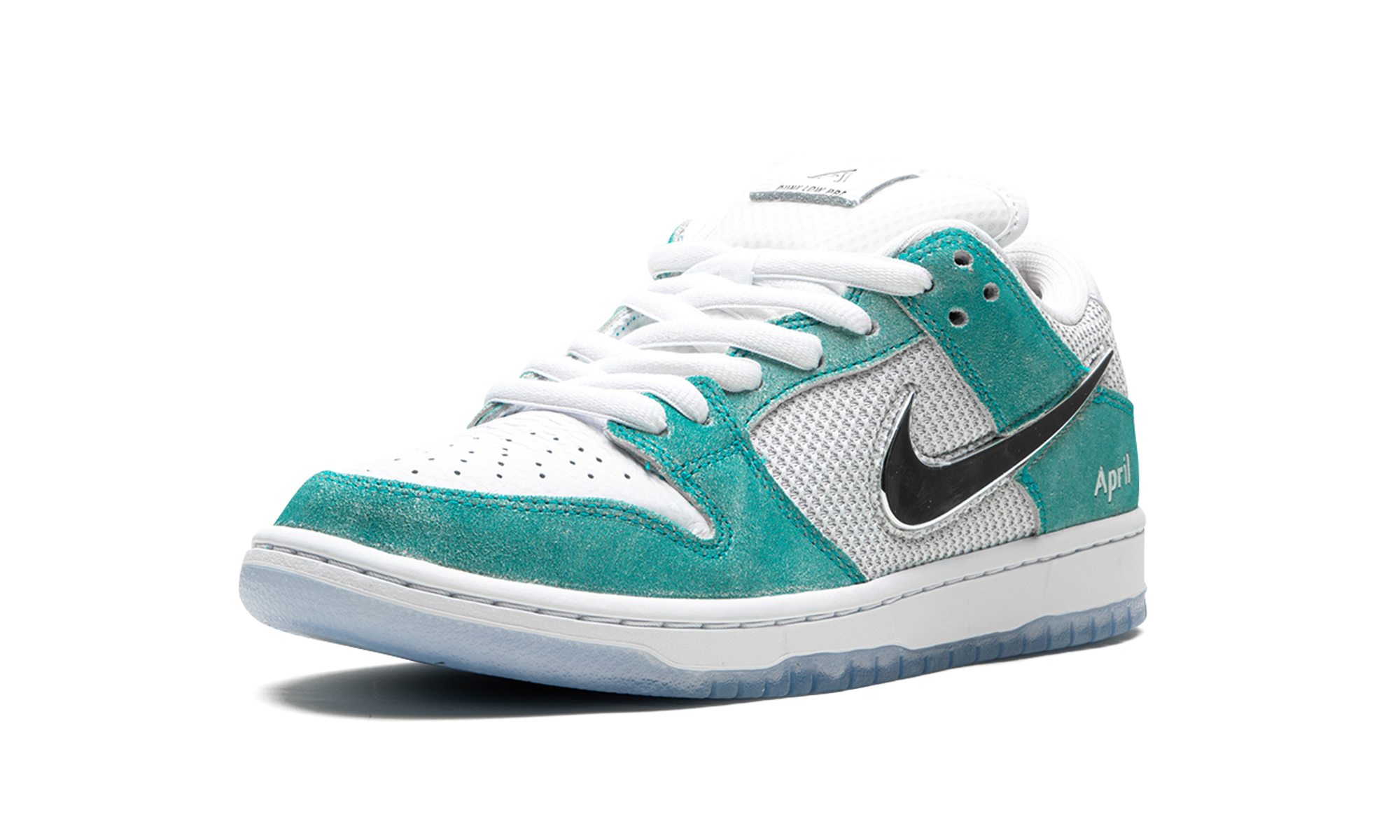nike sb dunk low april skateboards+FD2562-400+left diagnol single view