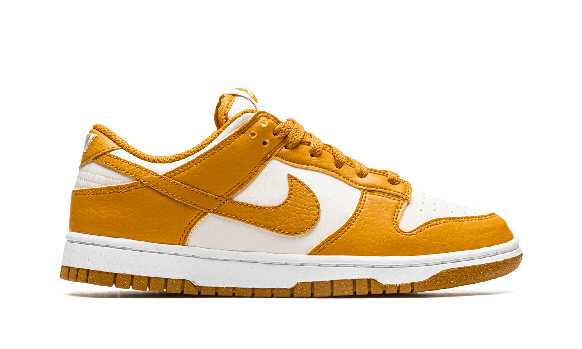 nike dunk low next nature phantom gold suede women s+DN1431-001+right view