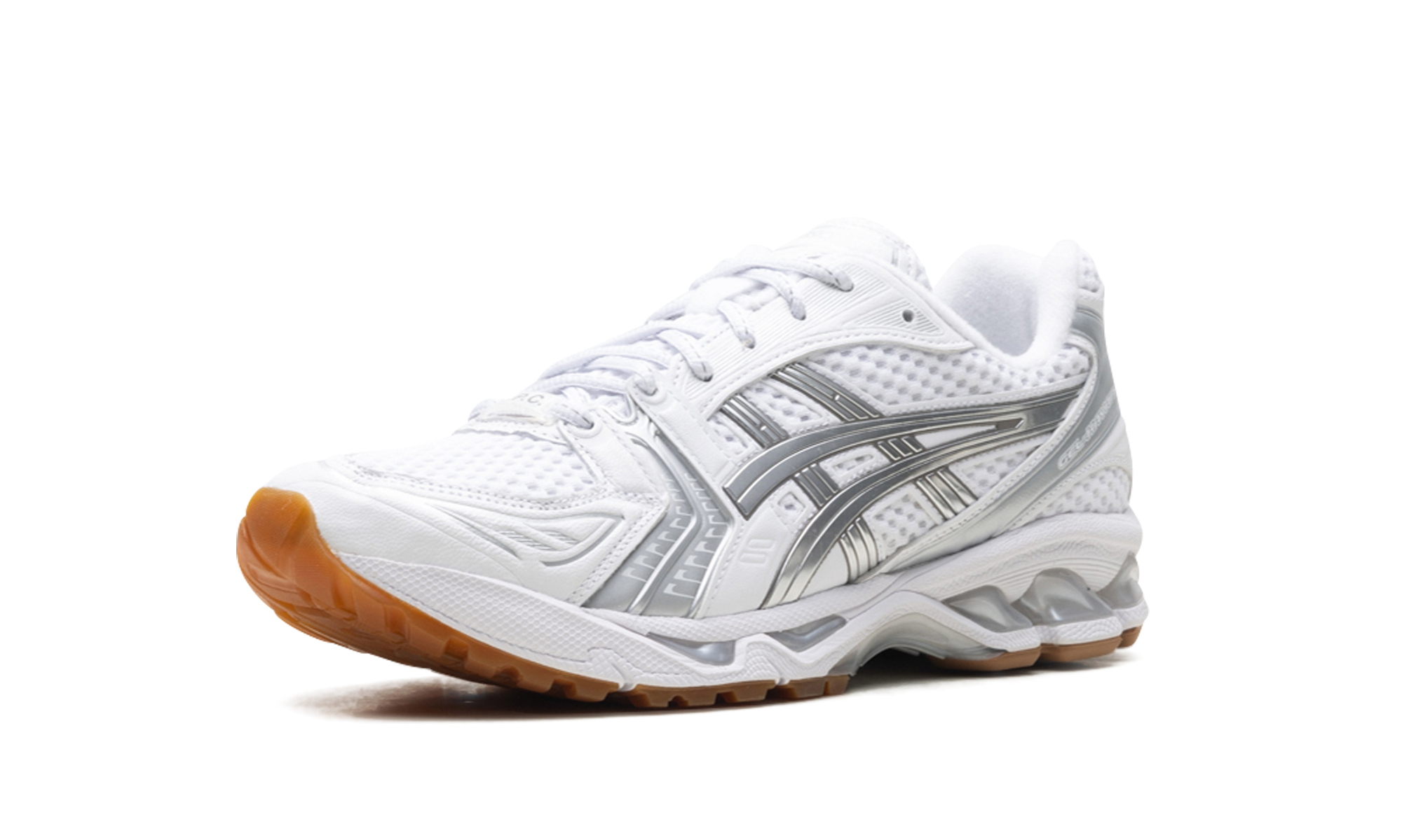 asics gel kayano 14 apc white pure silver+1203A727-100+left diagnol single view