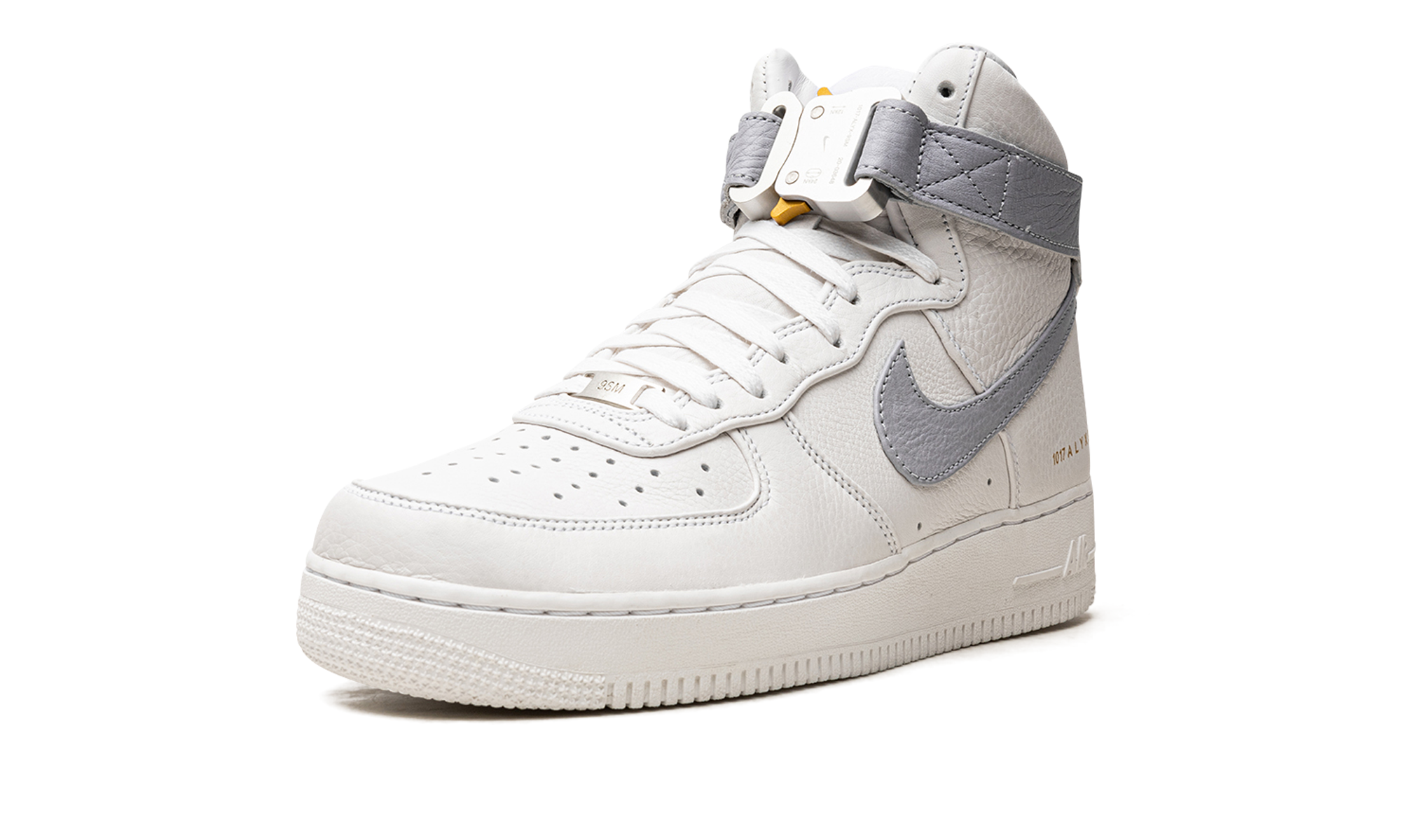 nike air force 1 high 1017 alyx 9sm white grey+CQ4018-104+left diagnol single view