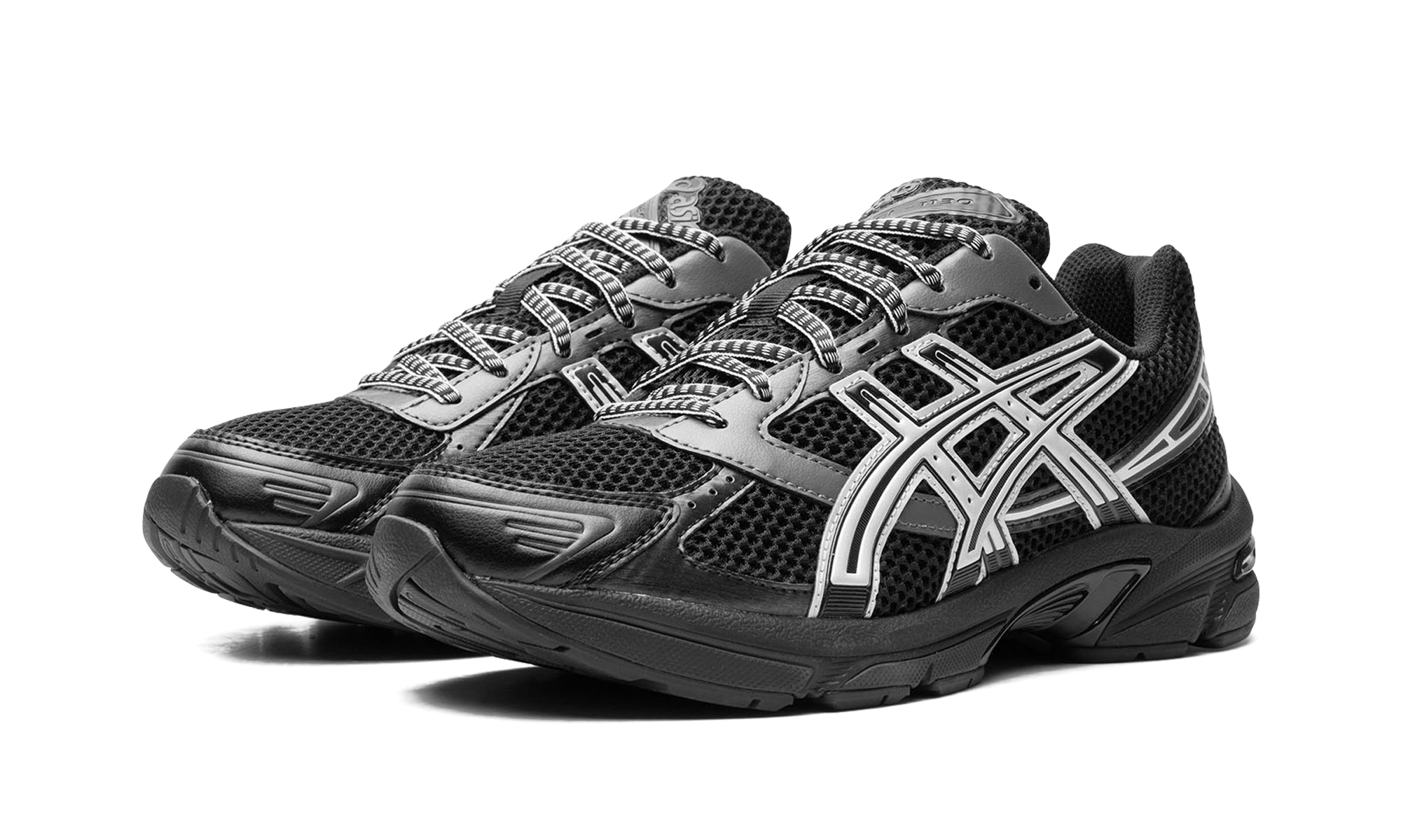 asics gel 1130 black glacier grey+1201A910-001+diagnol left view