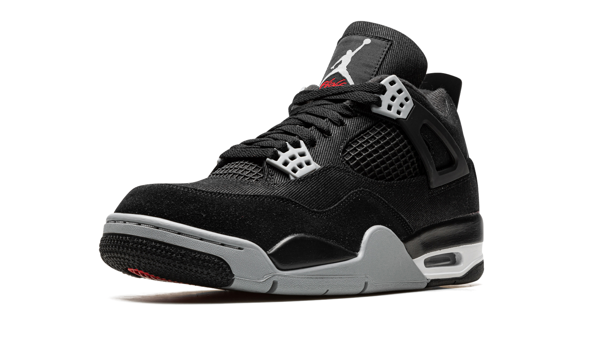 jordan 4 retro se black canvas+DH7138-006+left diagnol single view