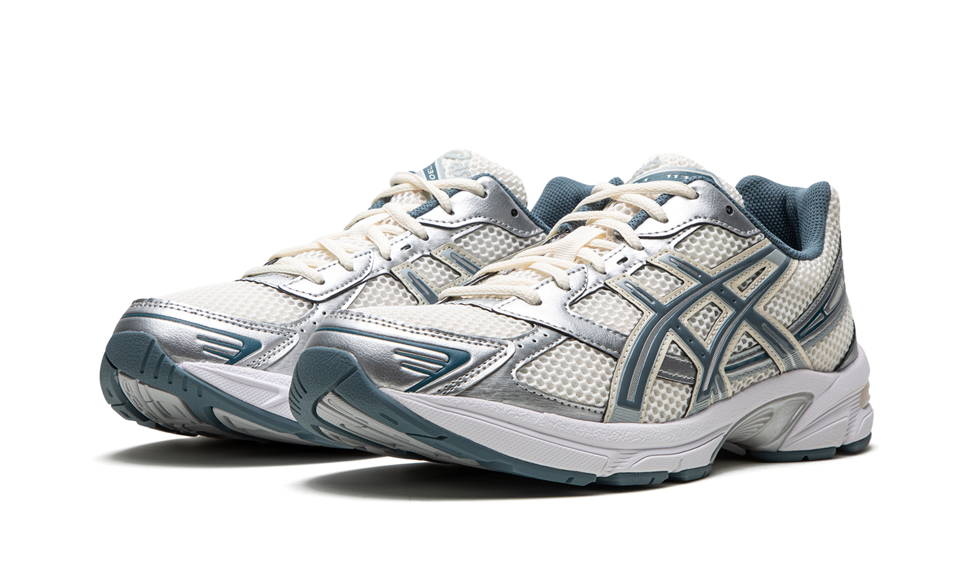 asics gel 1130 cream ironclad+1201A256-115+diagnol left view