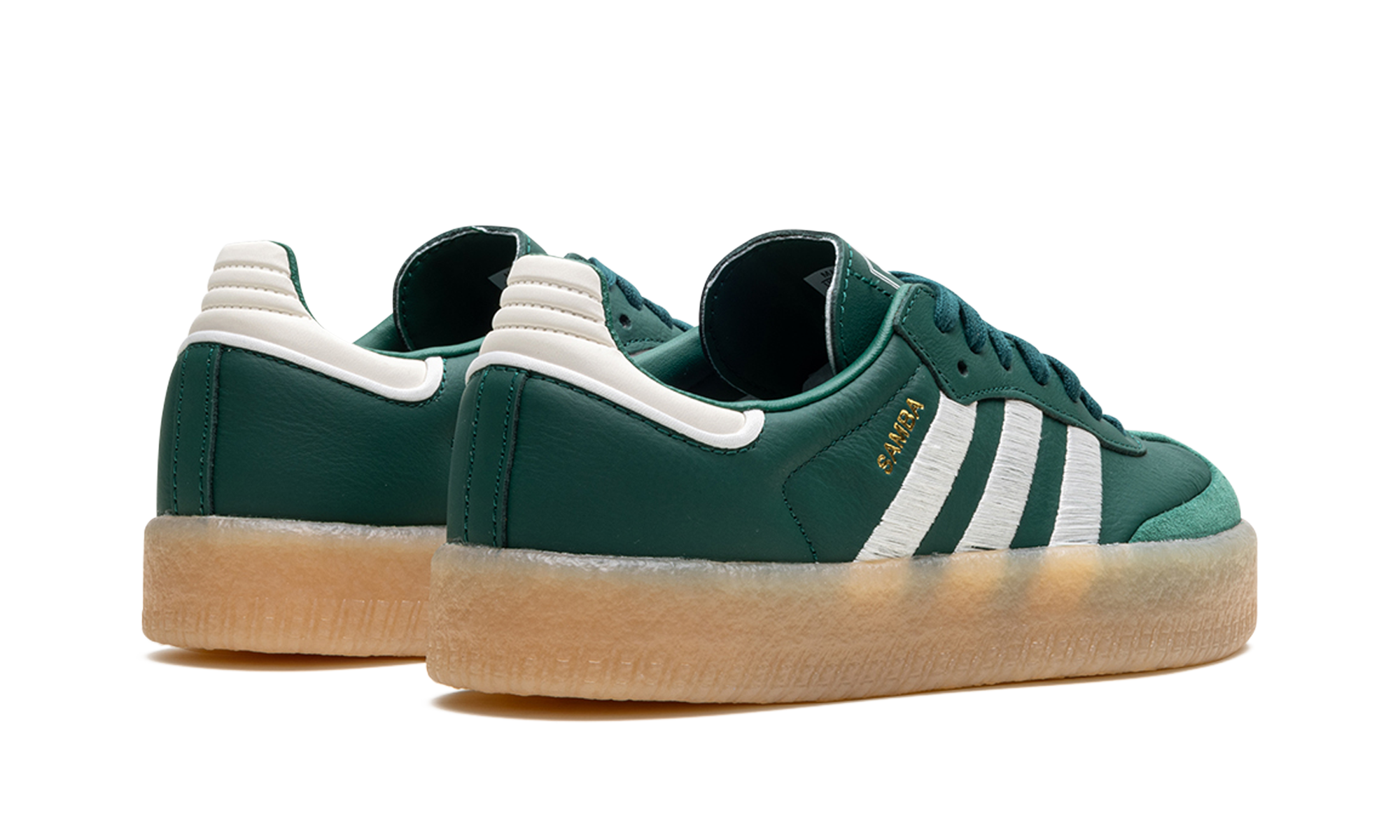 adidas sambae collegiate green gum women s+IF1835+diagnol right behind view