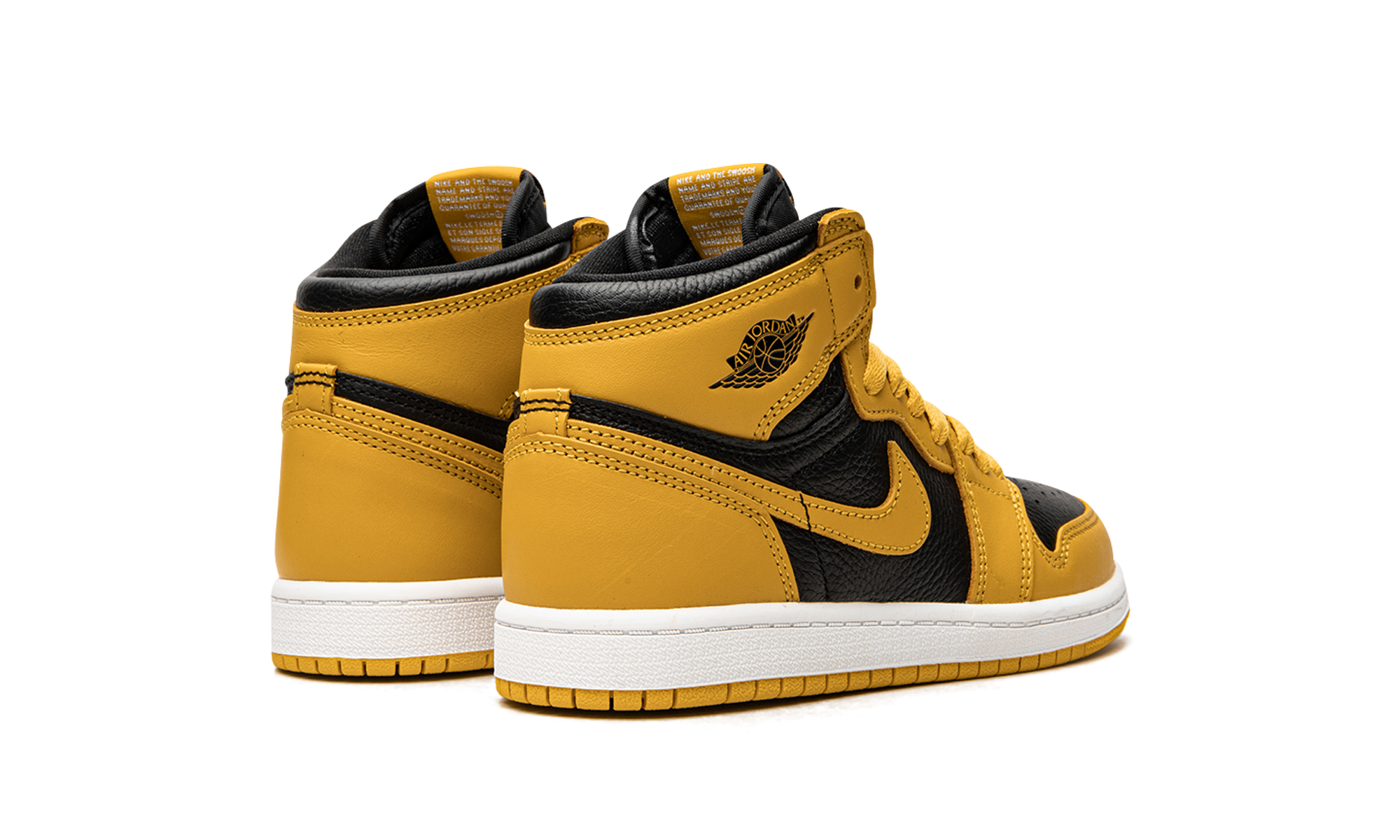 jordan 1 retro high og pollen ps+AQ2664-701+diagnol right behind view