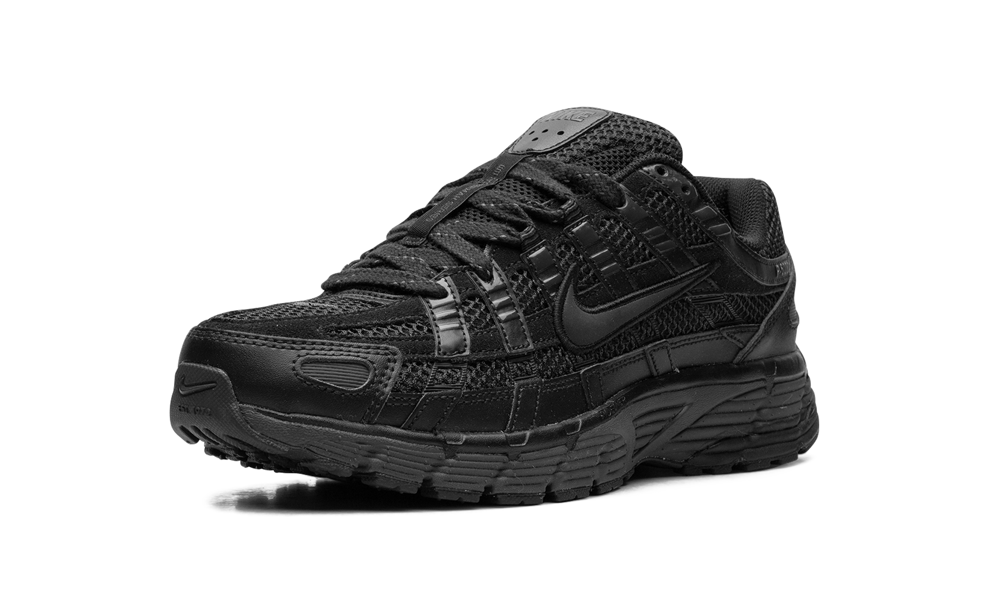 nike p 6000 premium triple black+FQ8732-010+left diagnol single view