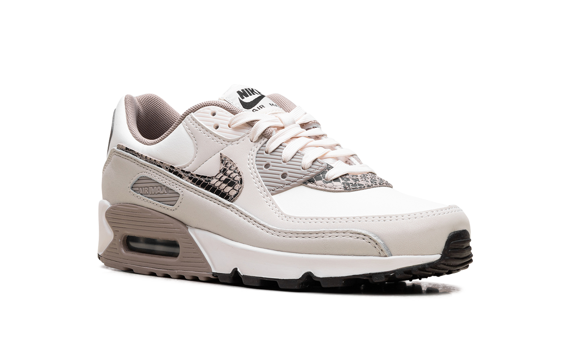 nike air max 90 light pink snakeskin women s+HV4915-100+diagnol right view