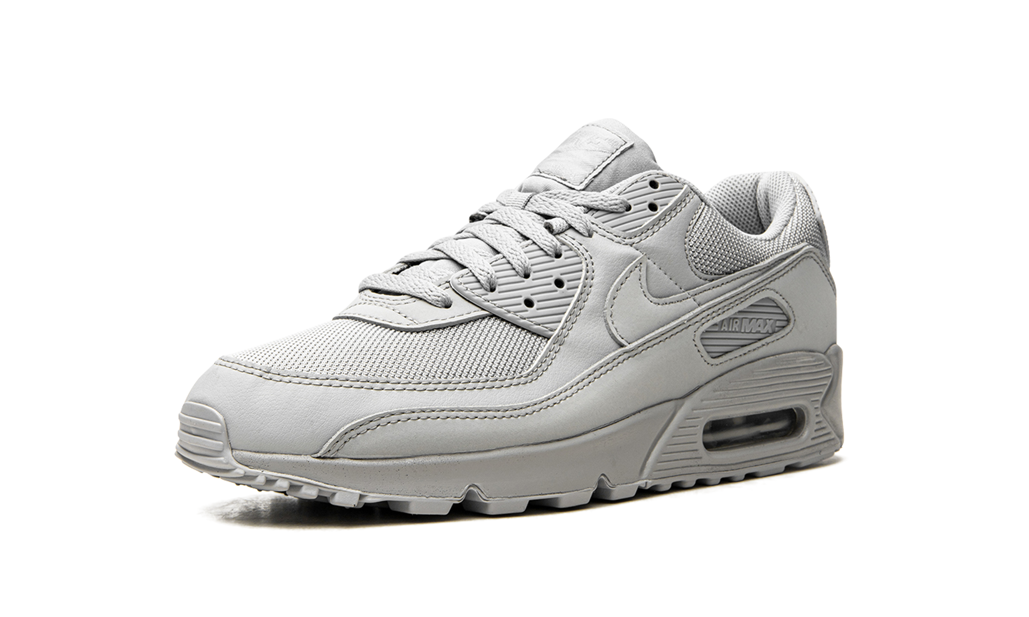 nike air max 90 recraft wolf grey+CN8490-001+left diagnol single view