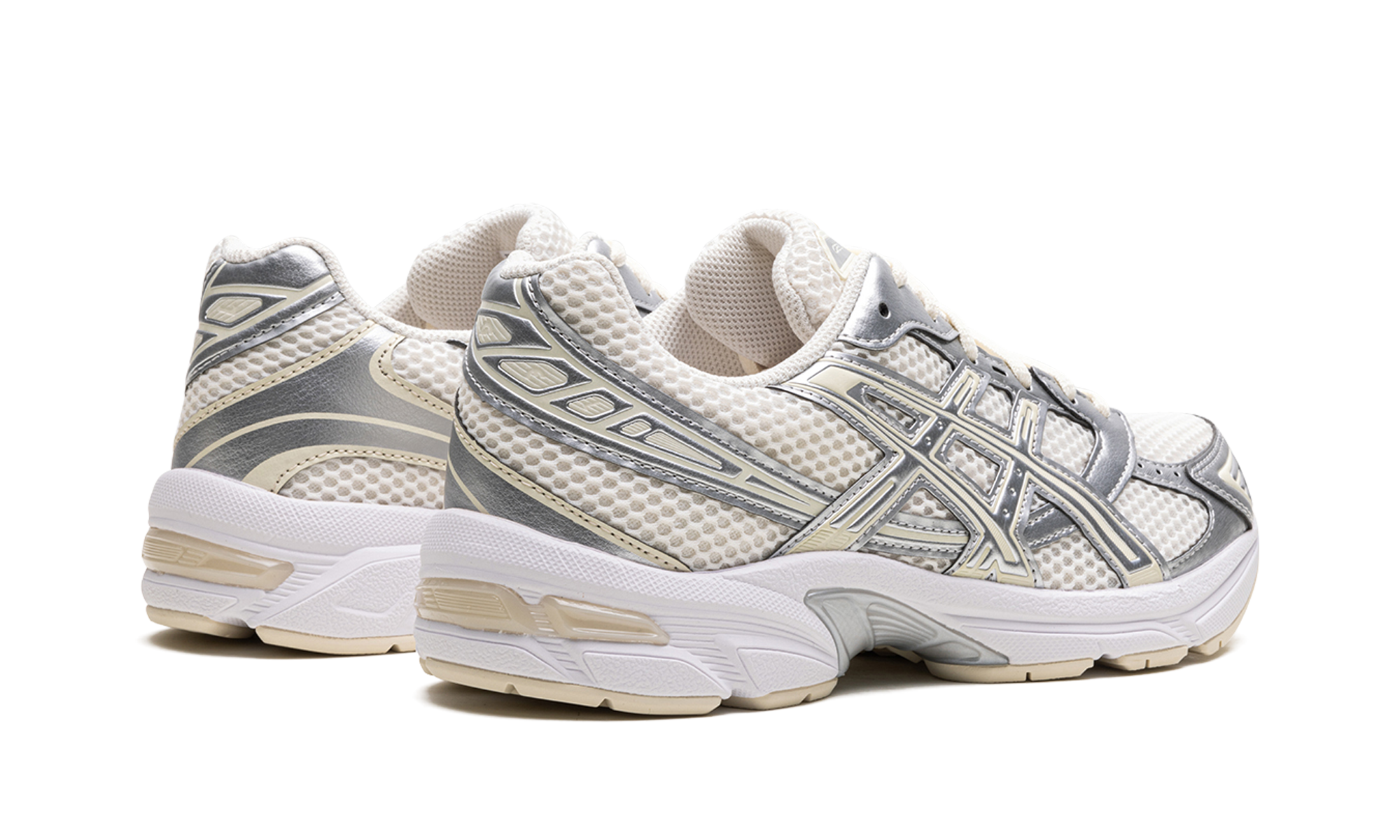 asics gel 1130 cream pure silver women s+1202A164-107+diagnol right behind view