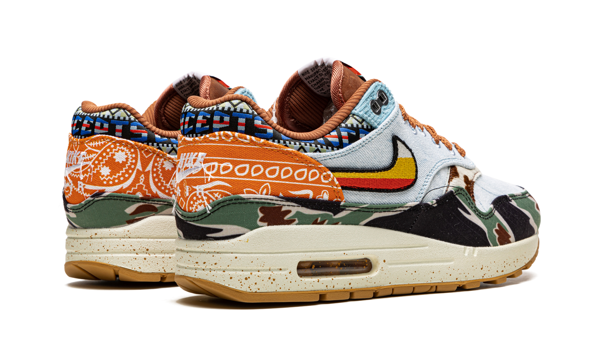 nike air max 1 sp concepts heavy+DN1803-900+diagnol right behind view