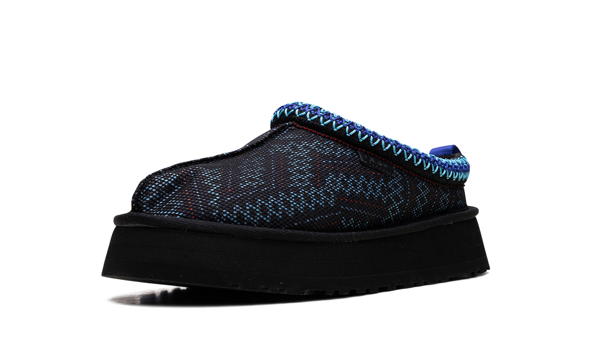 ugg tazz maxi tasman slipper black women s+1140430-BLK+left diagnol single view