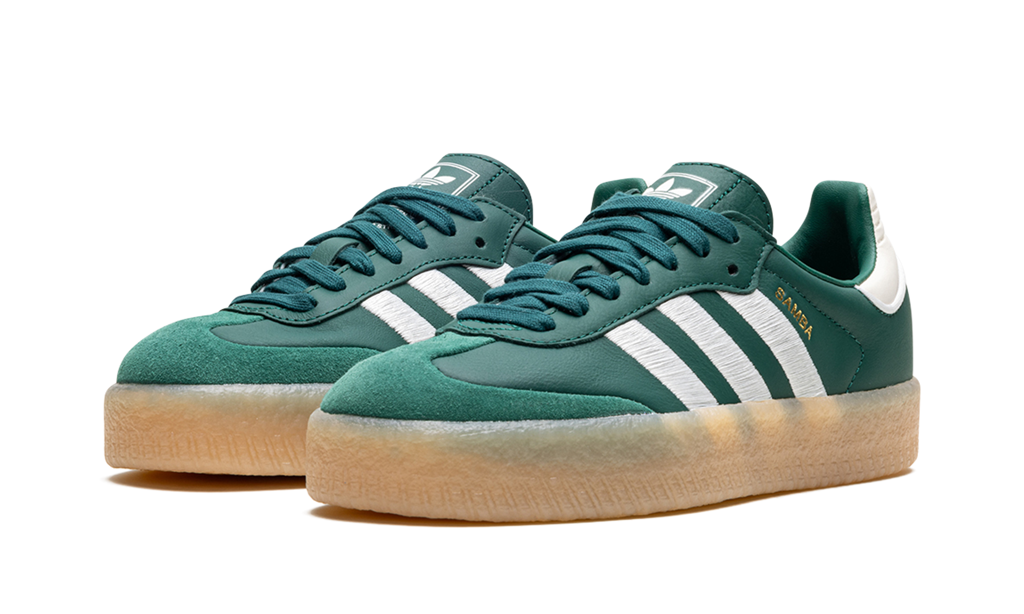 adidas sambae collegiate green gum women s+IF1835+diagnol left view