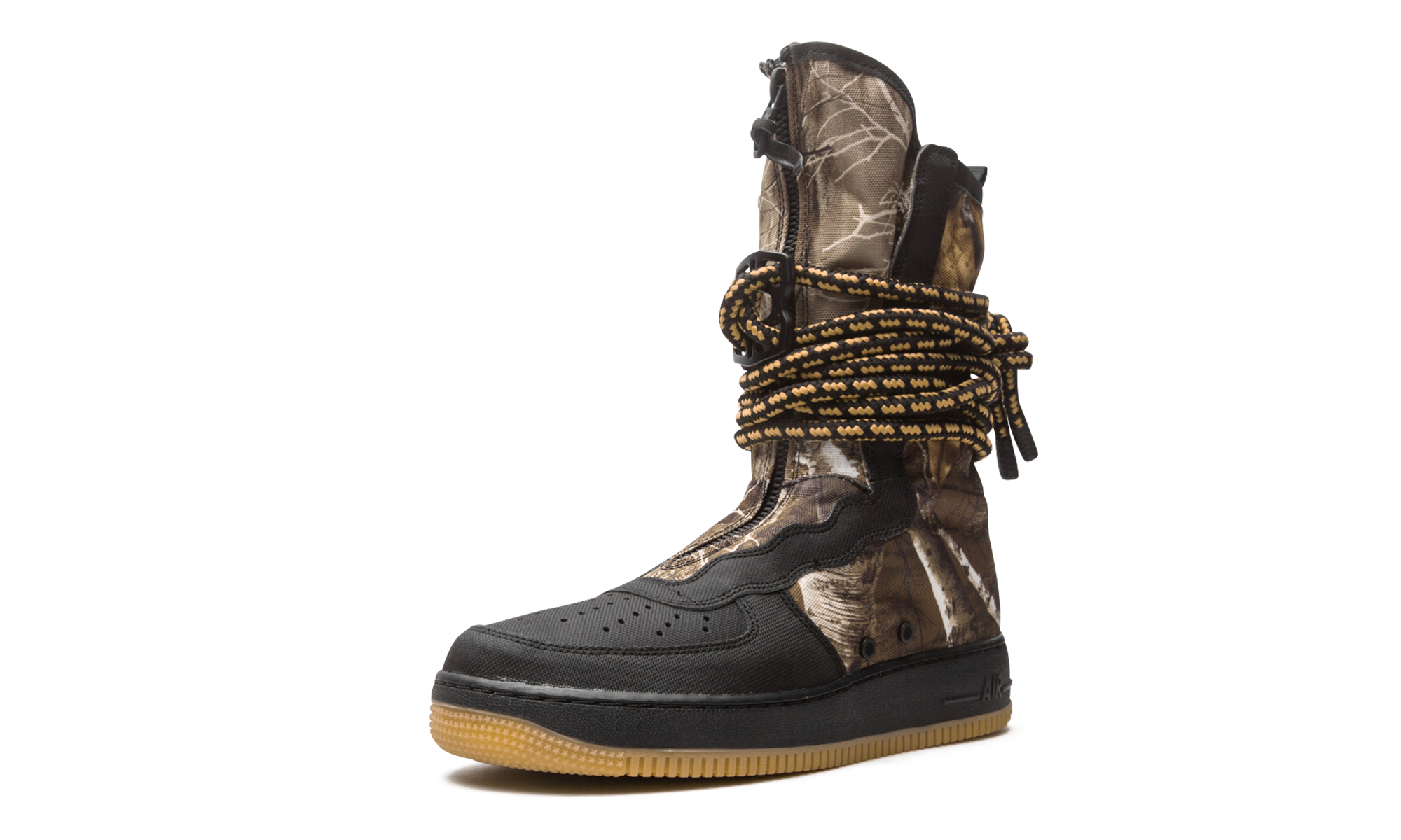 nike sf air force 1 high realtree black+AA1128-004+left diagnol single view