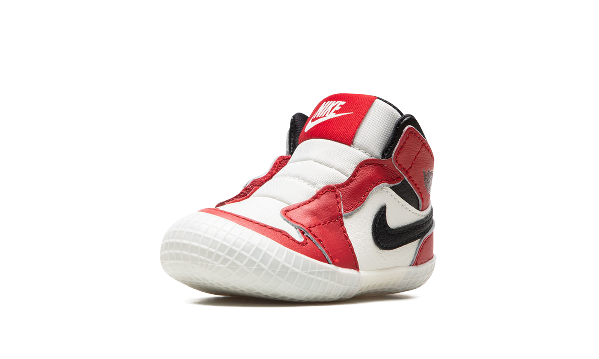 jordan 1 crib bootie chicago lost and found i+AT3745-612+left diagnol single view
