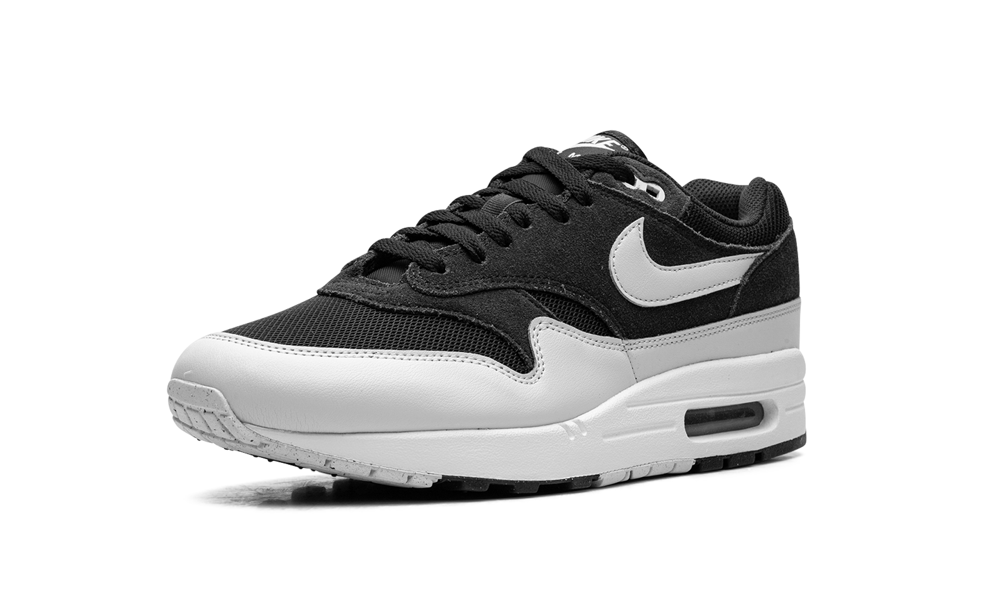 nike air max 1 essential off noir vast grey+FZ5808-007+left diagnol single view