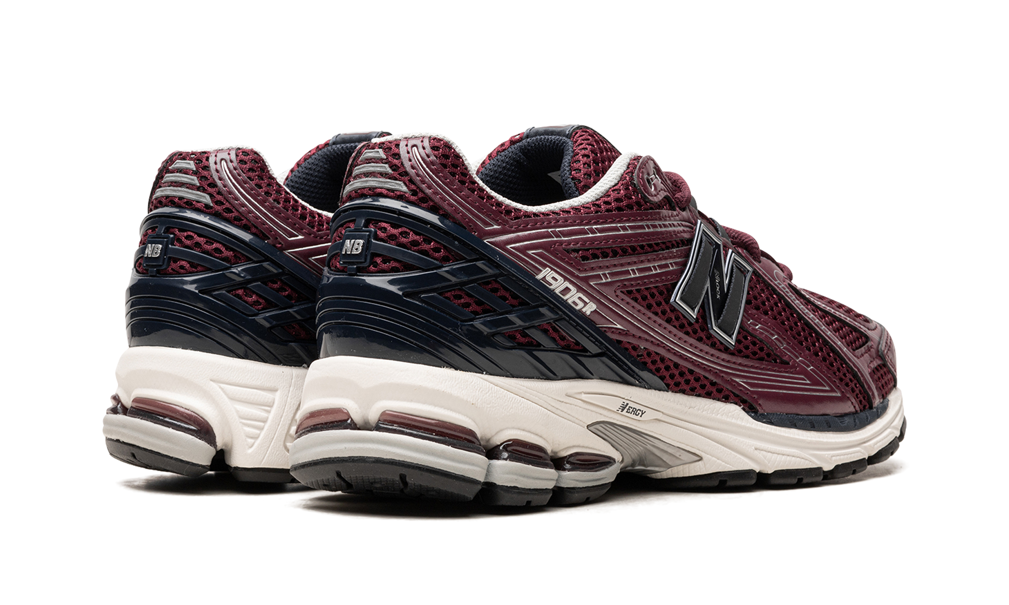 new balance 1906r burgundy black+M1906RCC+diagnol right behind view