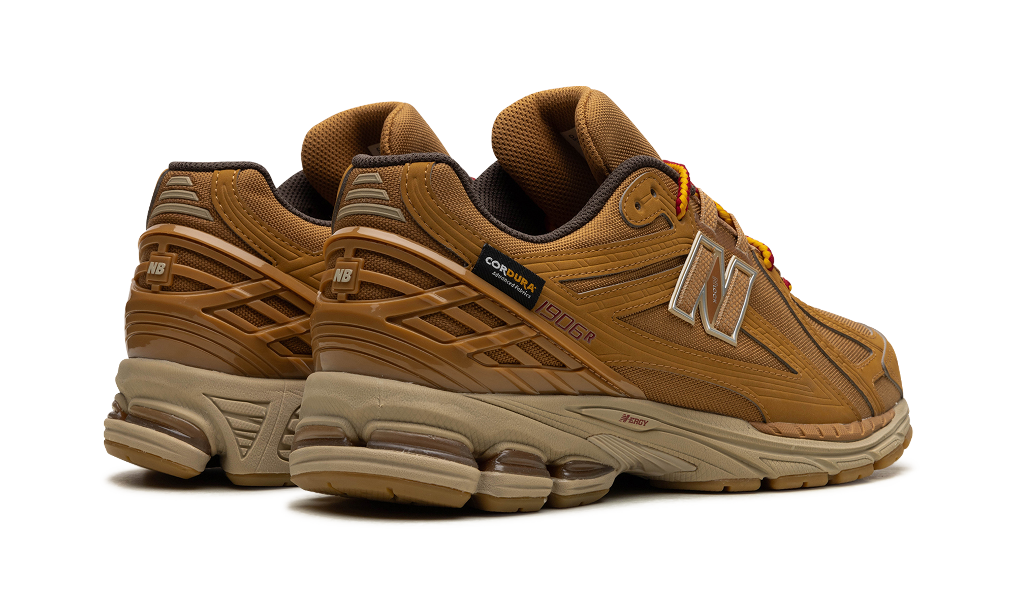 new balance 1906r cordura pocket wheat+M1906ROB+diagnol right behind view