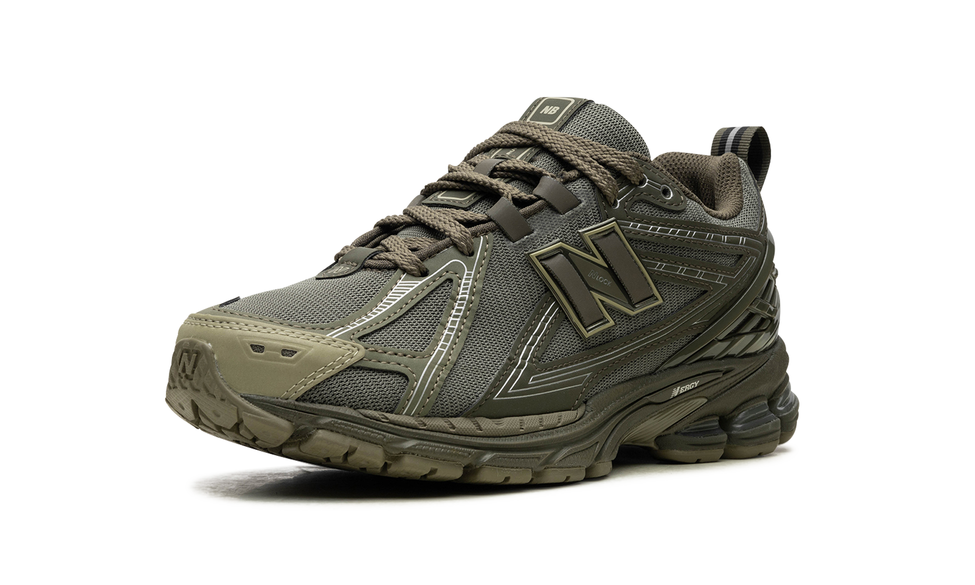new balance 1906r dark moss+M1906RHB+left diagnol single view