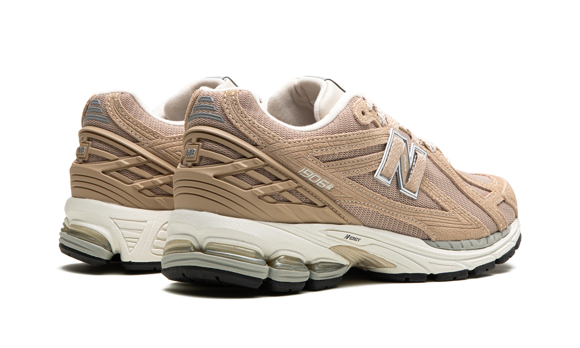 new balance 1906r mindful grey+M1906RW+diagnol right behind view