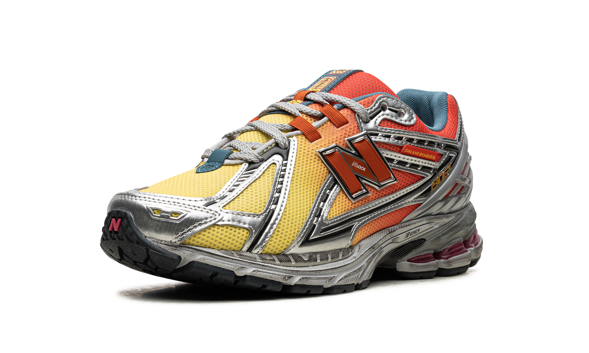 new balance 1906r salehe bembury heat be hot lava+M1906RHJ+left diagnol single view