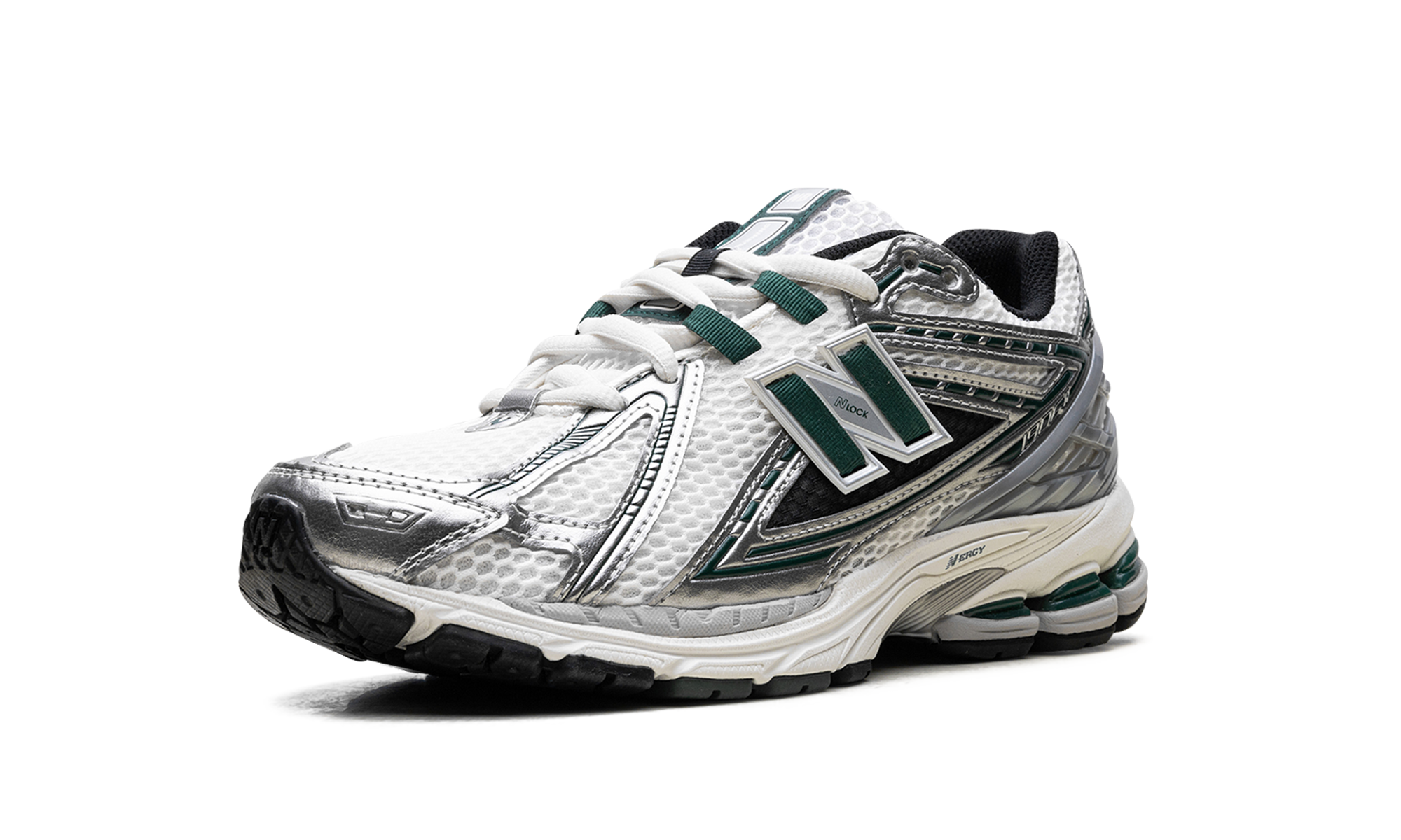 new balance 1906r silver metallic nightwatch green+M1906REU+left diagnol single view