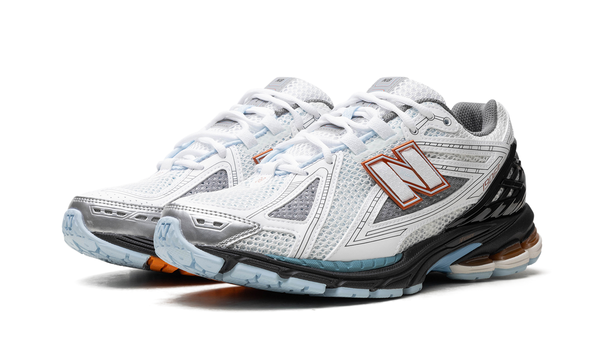 new balance 1906r white black copper+M1906RBO+diagnol left view